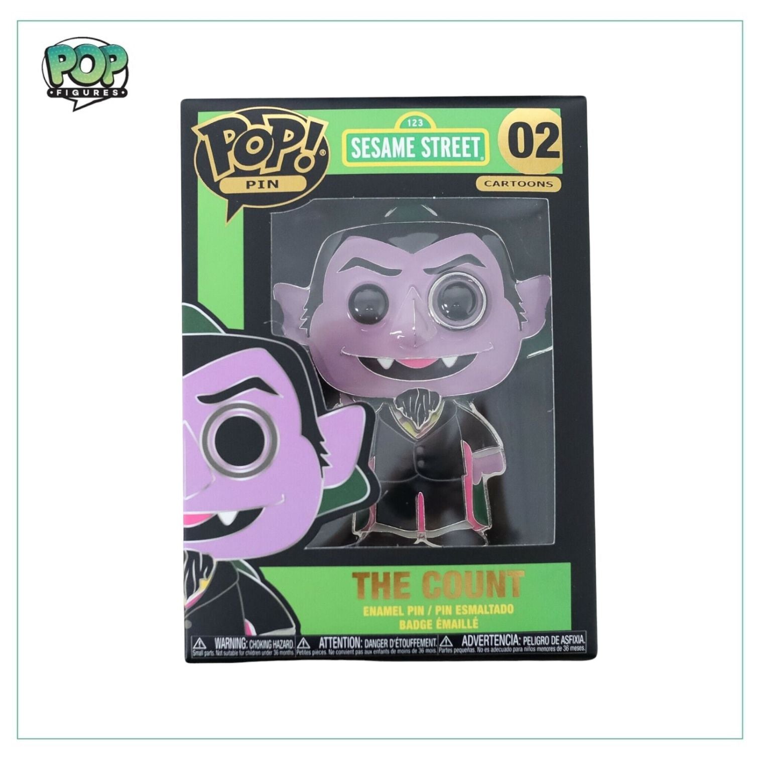 The Count #02 Funko Enamel Pin! Sesame Street