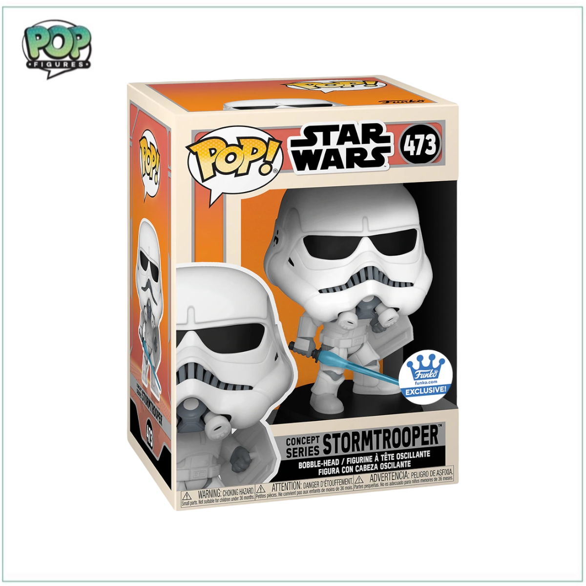 Concept Series Stormtrooper #473 (w/Shield) Funko Pop! - Star Wars - Funko Shop Exclusive