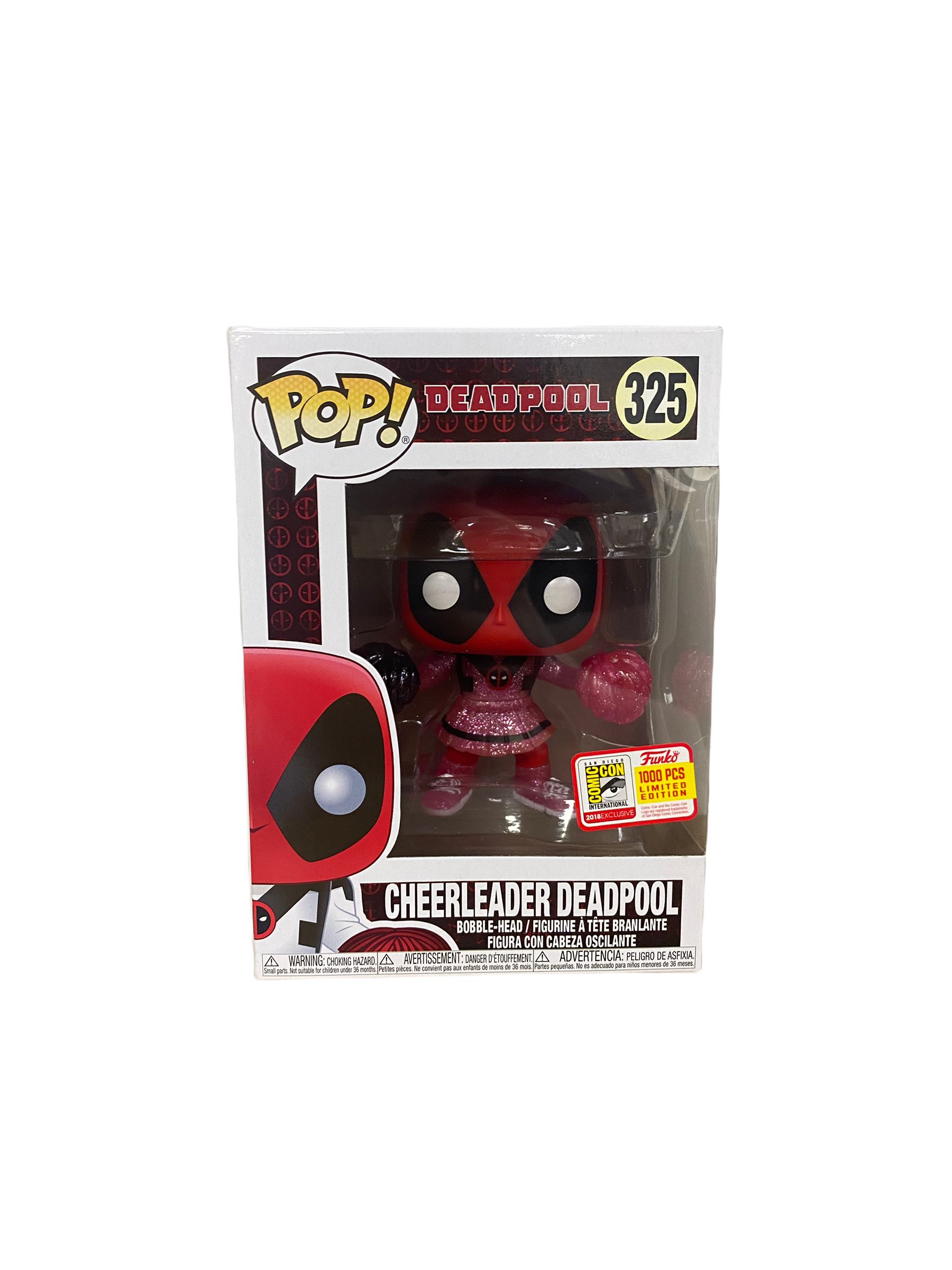 Cheerleader Deadpool #325 (Glitter) Funko Pop! - Deadpool - SDCC 2018 Exclusive