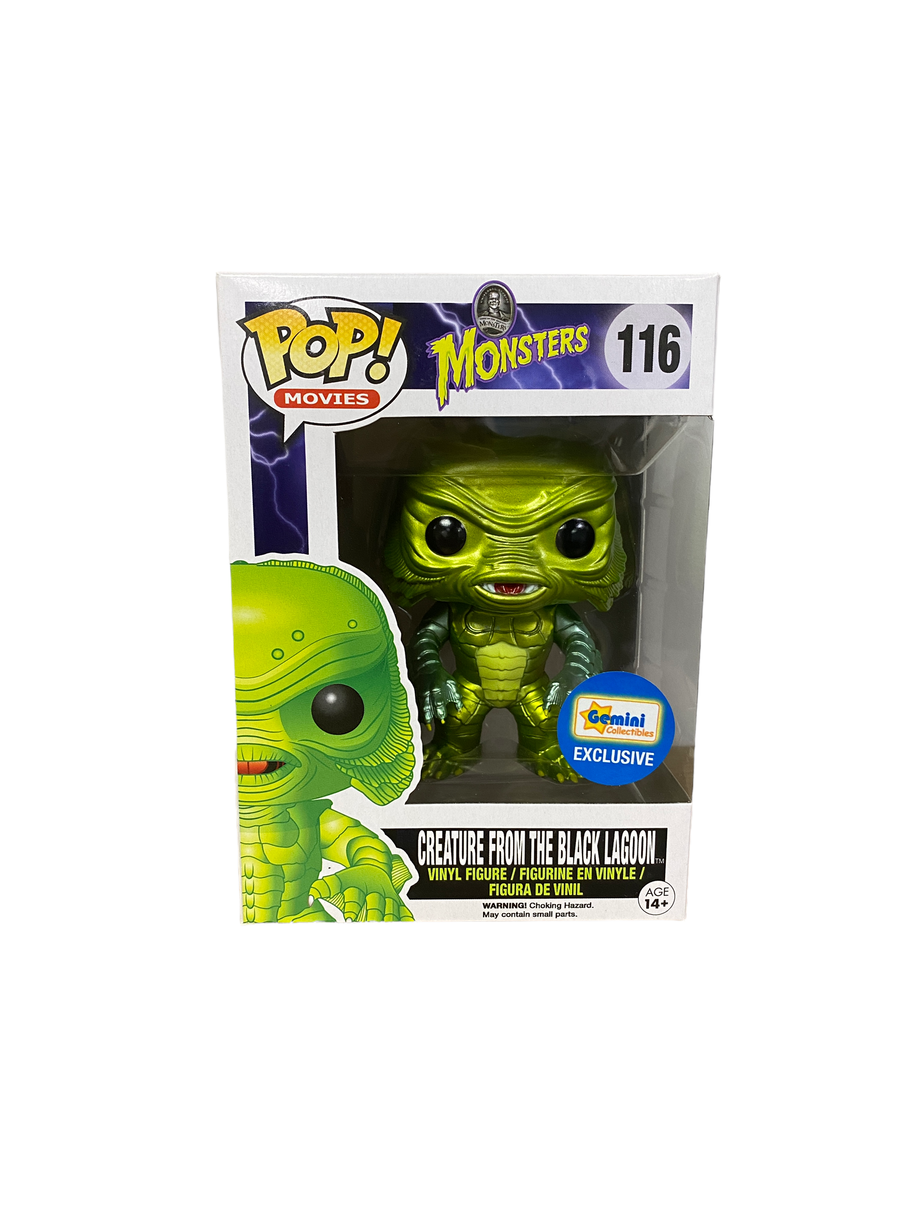 Creature From The Black Lagoon #116 (Metallic) Funko Pop! - Monsters - Gemini Collectibles Exclusive -