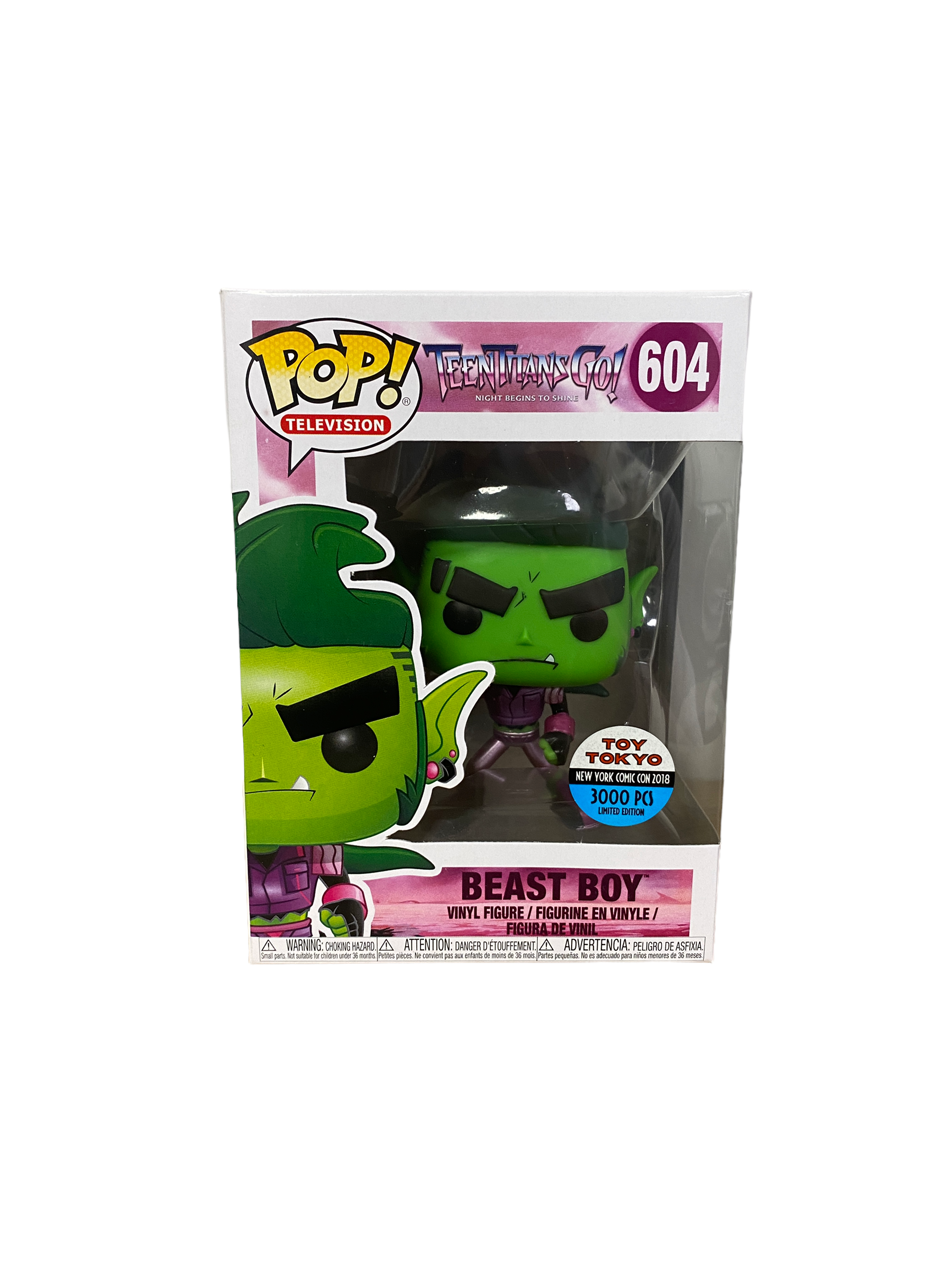 Beast Boy #604 (Metallic) Funko Pop! - Teen Titans Go! - NYCC Toy Tokyo 2018 Exclusive