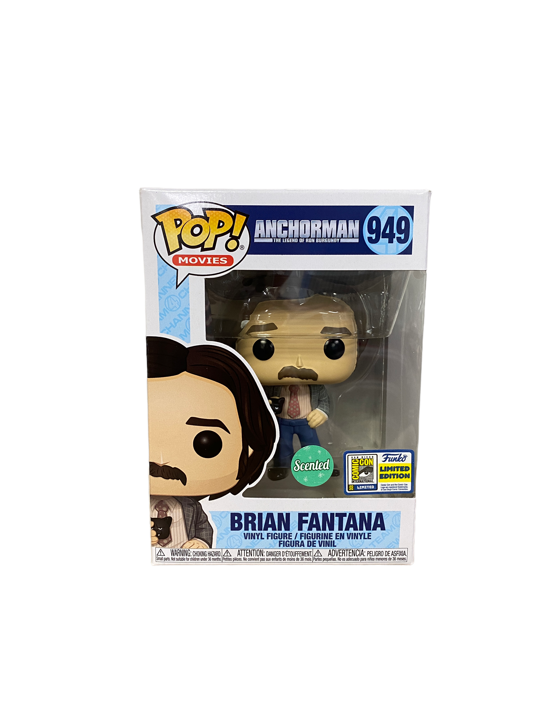 Brian Fantana #949 (Scented) Funko Pop! - Anchorman: The Legend Of Ron Burgundy - SDCC 2020 Official Convention Exclusive -