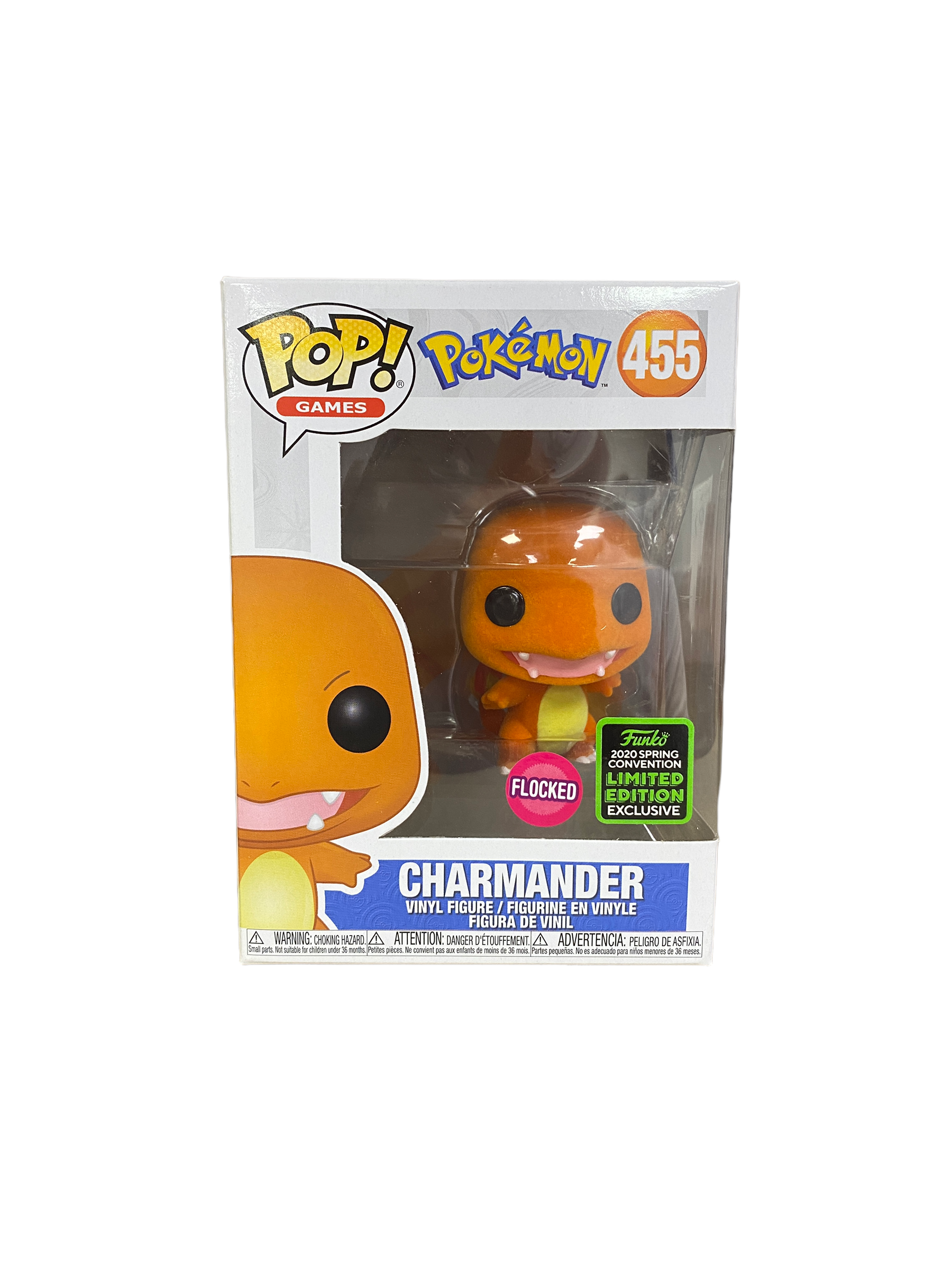 Charmander #455 (Flocked) Funko Pop! - Pokemon - ECCC 2020 Shared Exclusive -