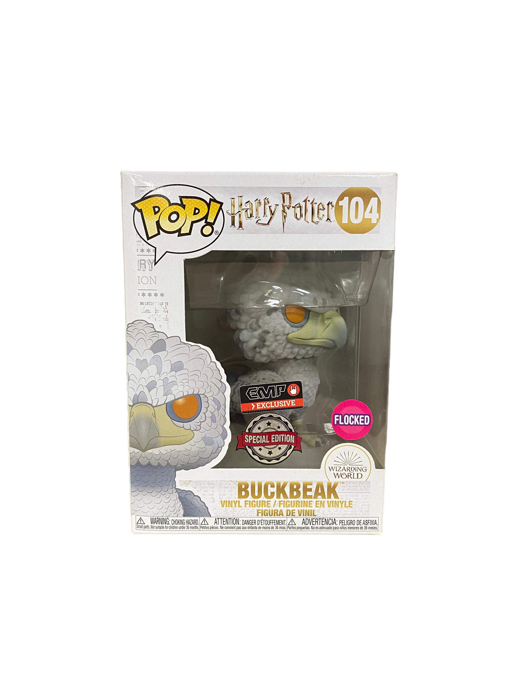 Buckbeak #104 (Yellow Eyes Flocked) Funko Pop! - Harry Potter - EMP Exclusive -