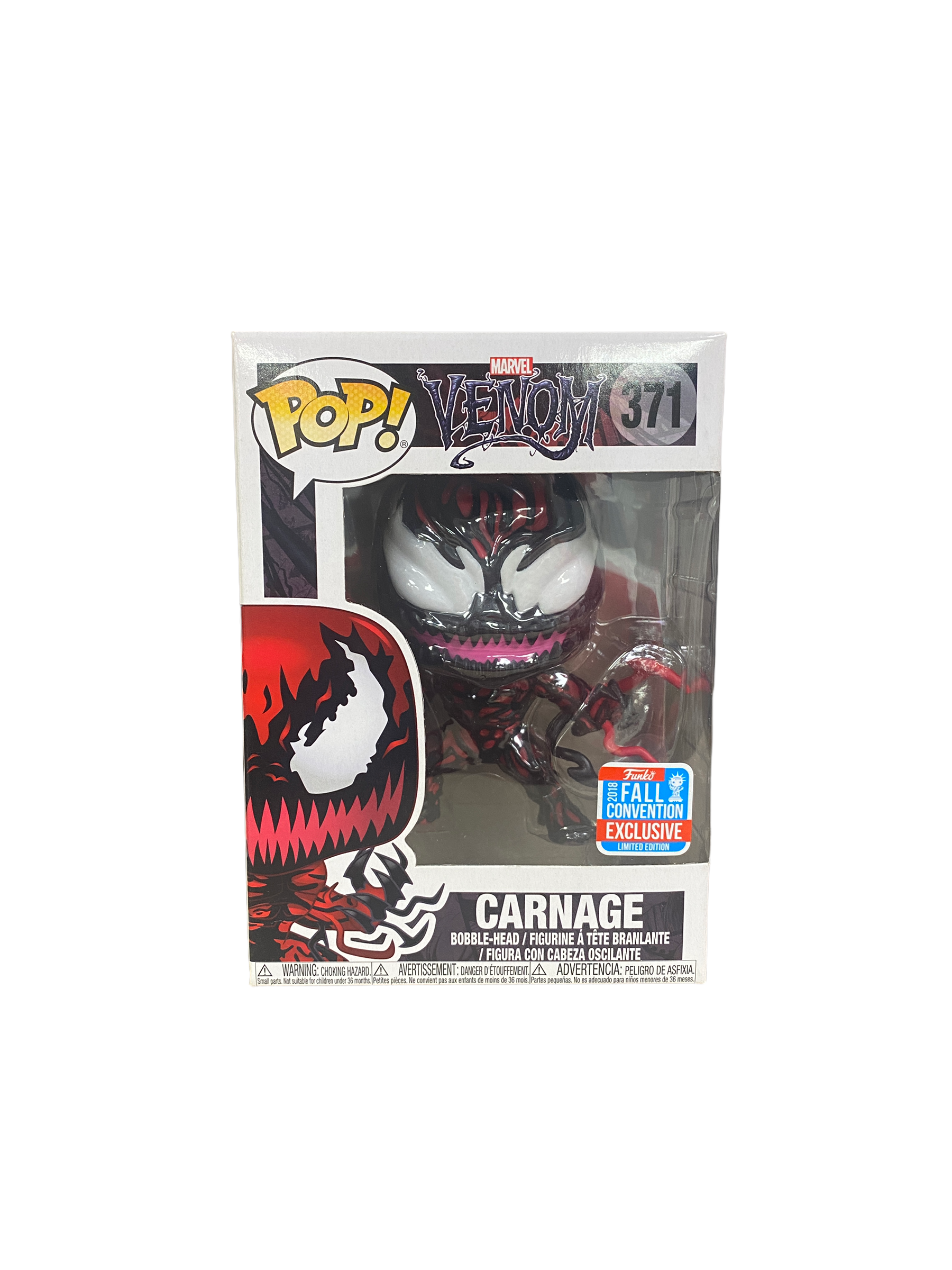 Carnage #371 (w/ Tendrils) Funko Pop! - Venom - NYCC 2017 Shared Exclusive -