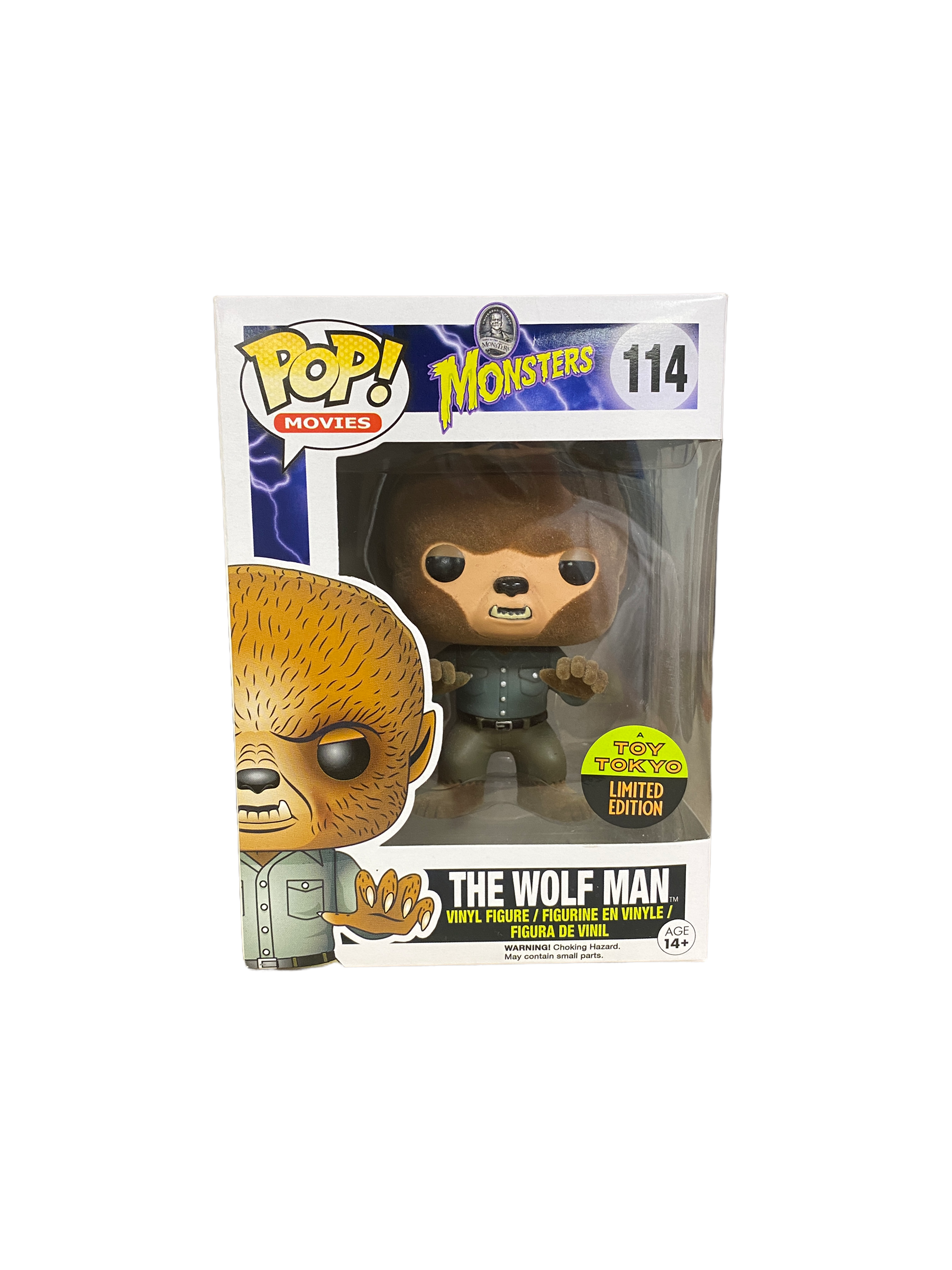 The Wolf Man #114 (Flocked) Funko Pop! - Monsters - SDCC 2015 Toy Tokyo Exclusive -