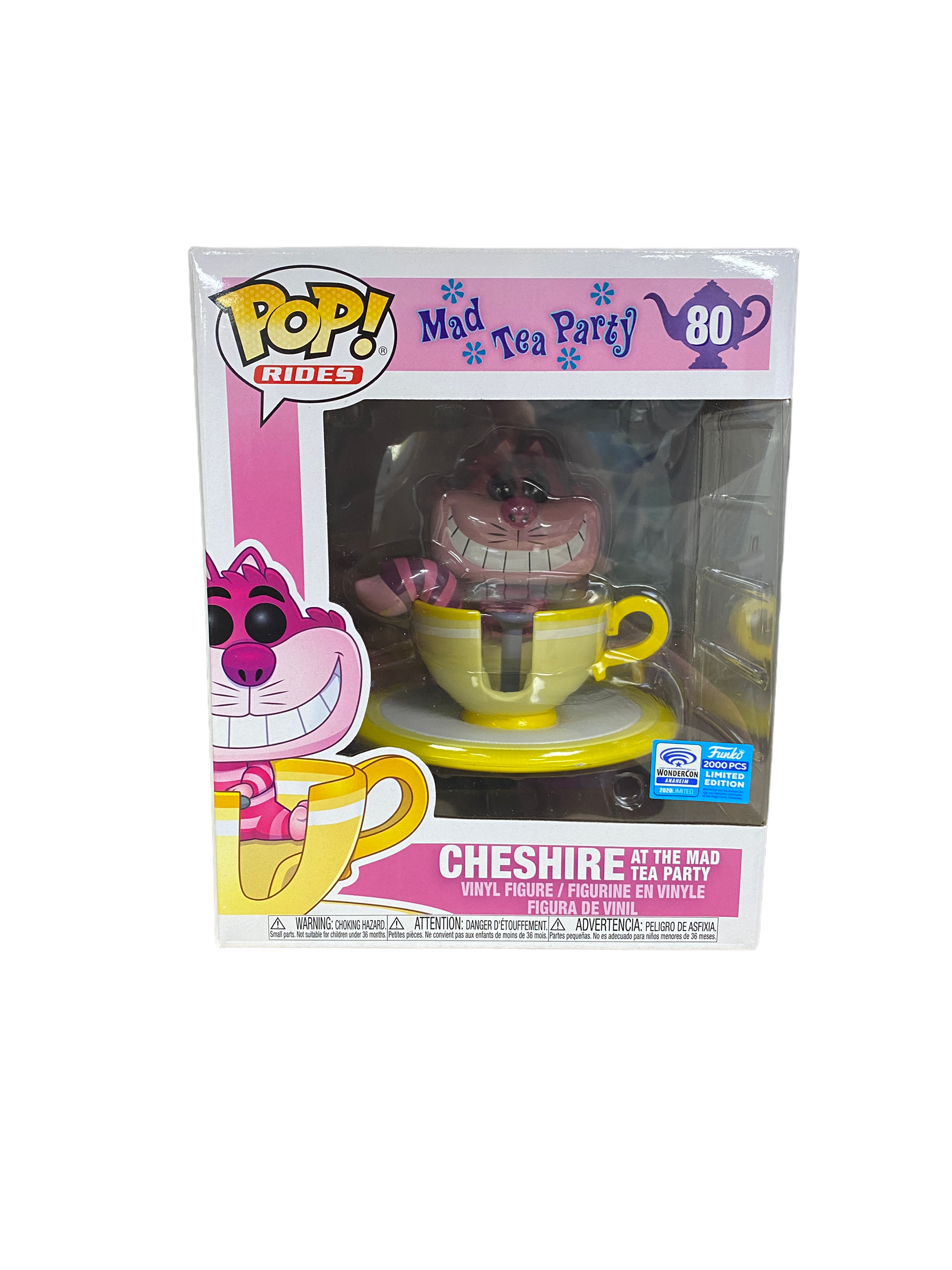 Cheshire At The Mad Tea Party #80 Funko Pop Ride! - Mad Tea Party - Anaheim WonderCon 2020 Exclusive