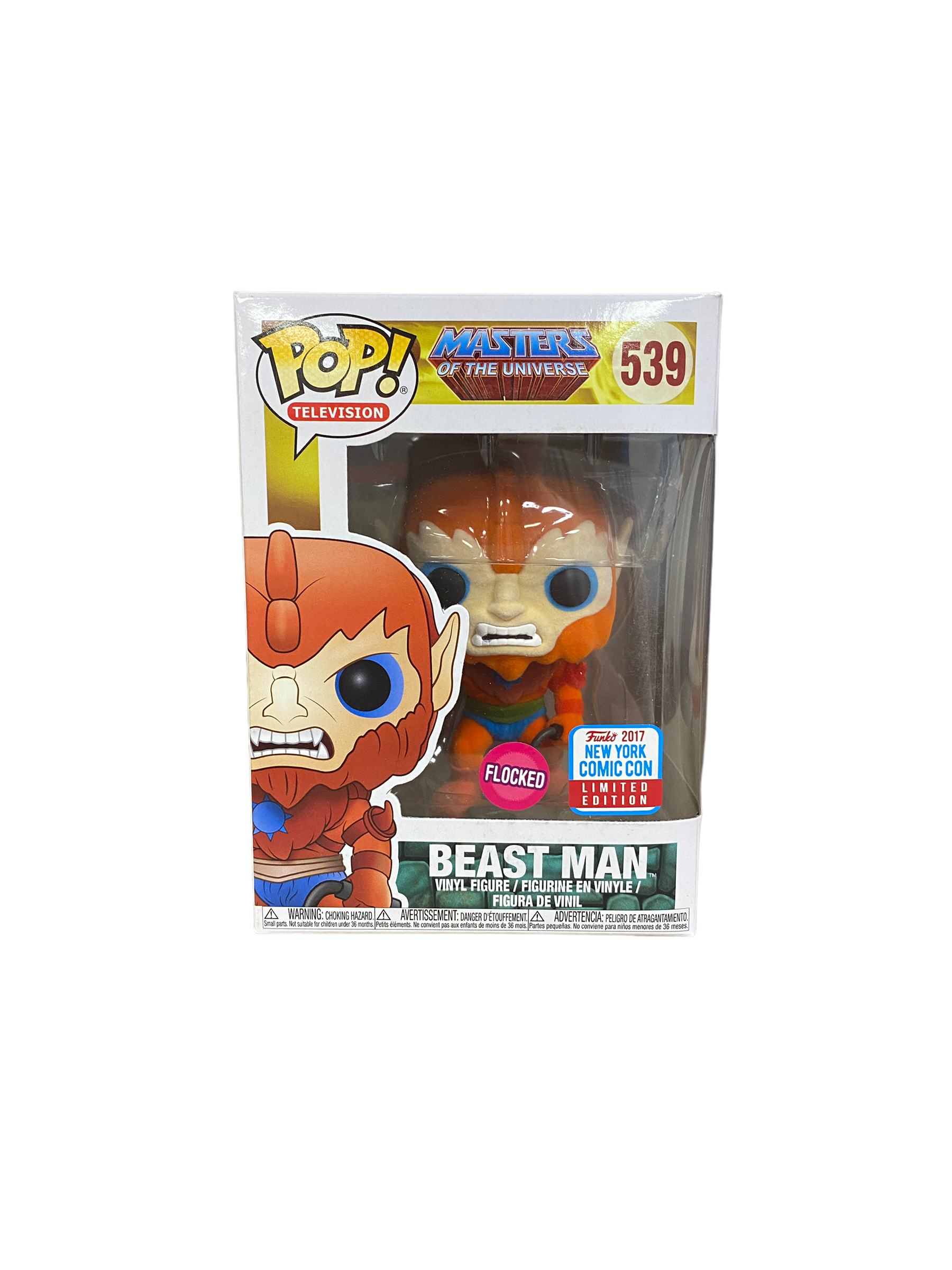 Beast Man #539 (Flocked) Funko Pop! - Masters Of The Universe - NYCC 2017 Official Convention Exclusive -