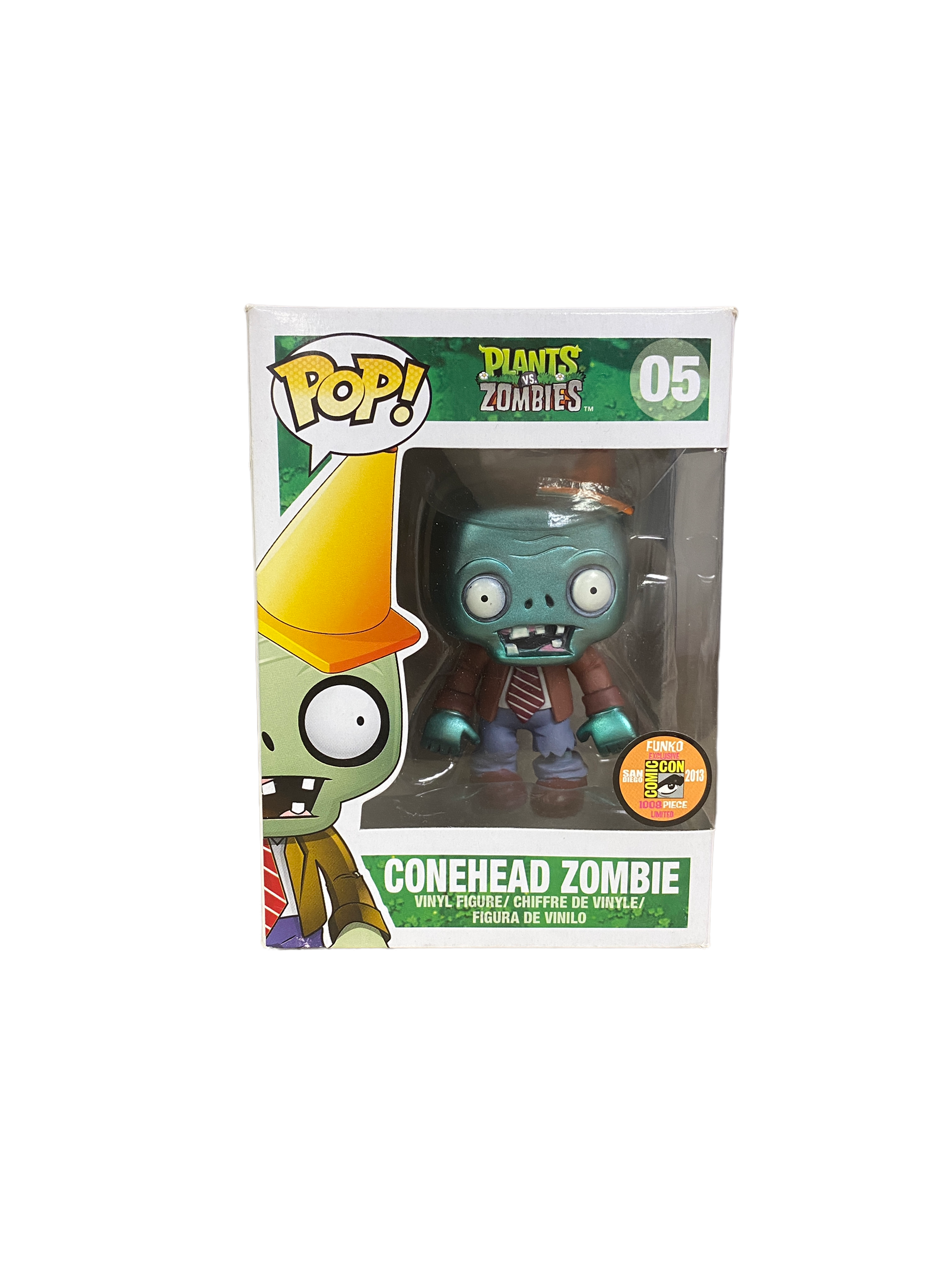 Conehead Zombie #05 (Metallic) Funko Pop! - Plants Vs. Zombies - SDCC 2013 Exclusive