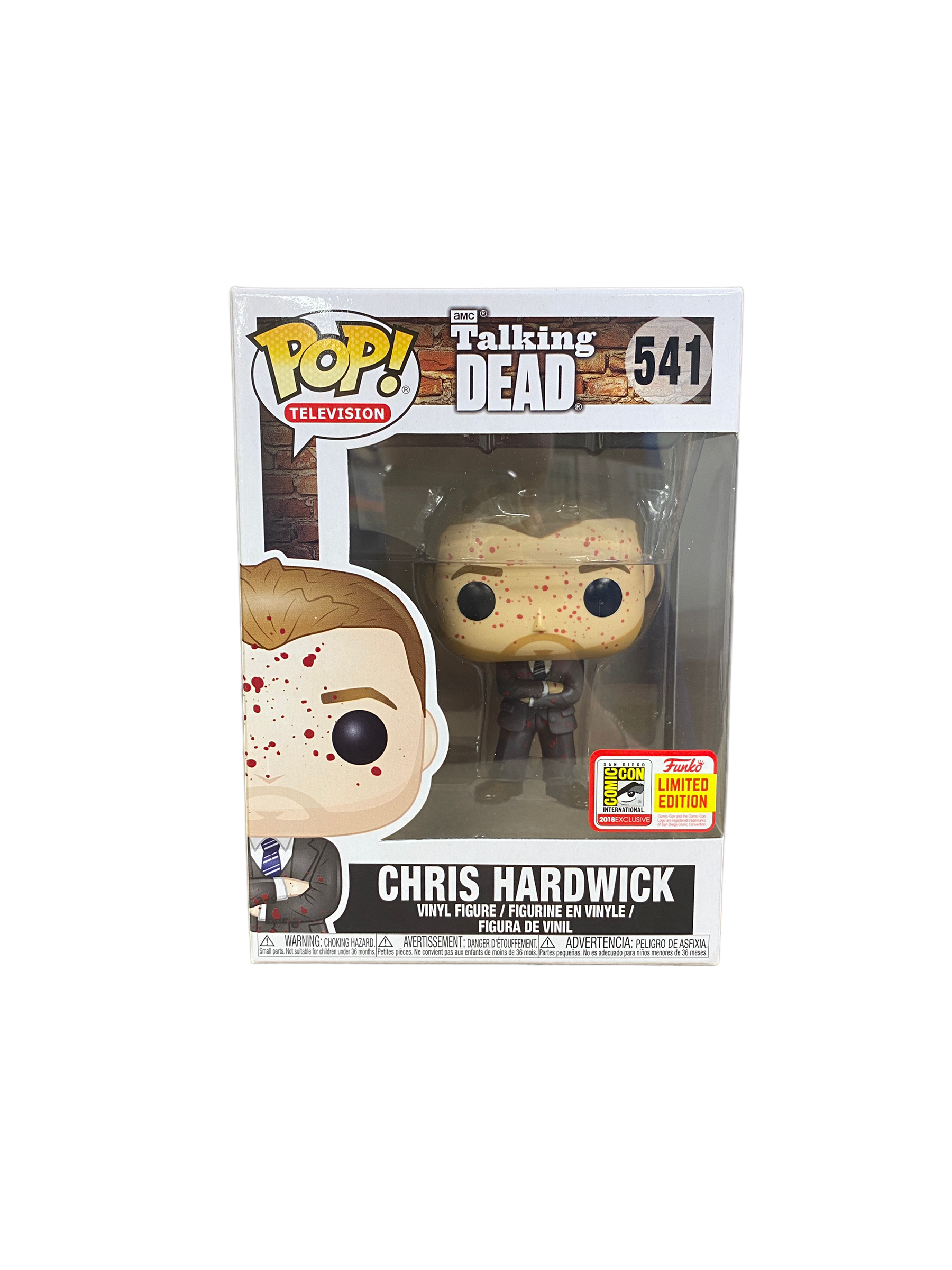 Chris Hardwick #541 (Bloody) Funko Pop! - The Talking Dead - SDCC 2018 Official Convention Exclusive -