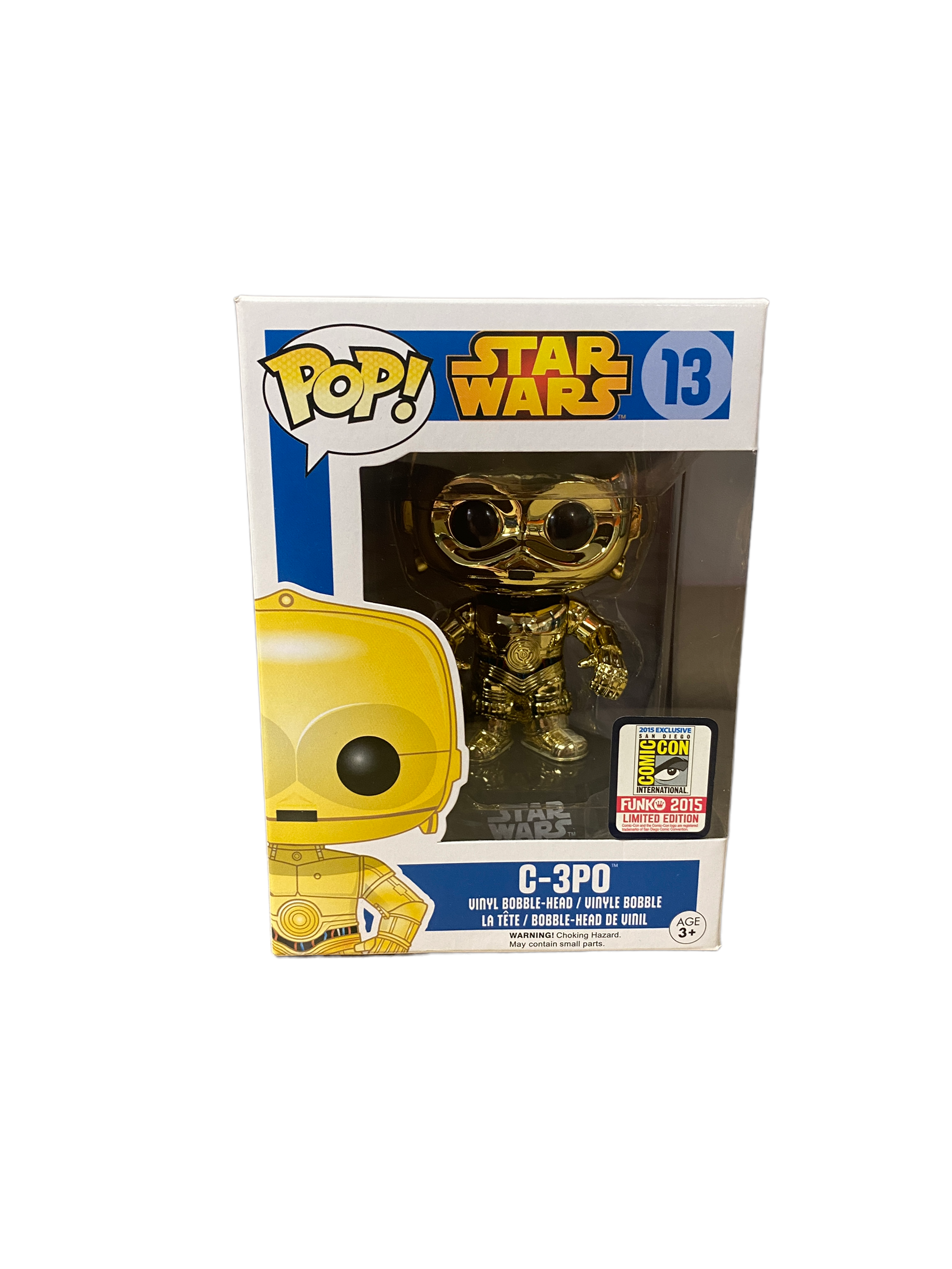 C-3PO #13 (Gold Chrome) Funko Pop! - Star Wars - SDCC 2015 Official Convention Exclusive -