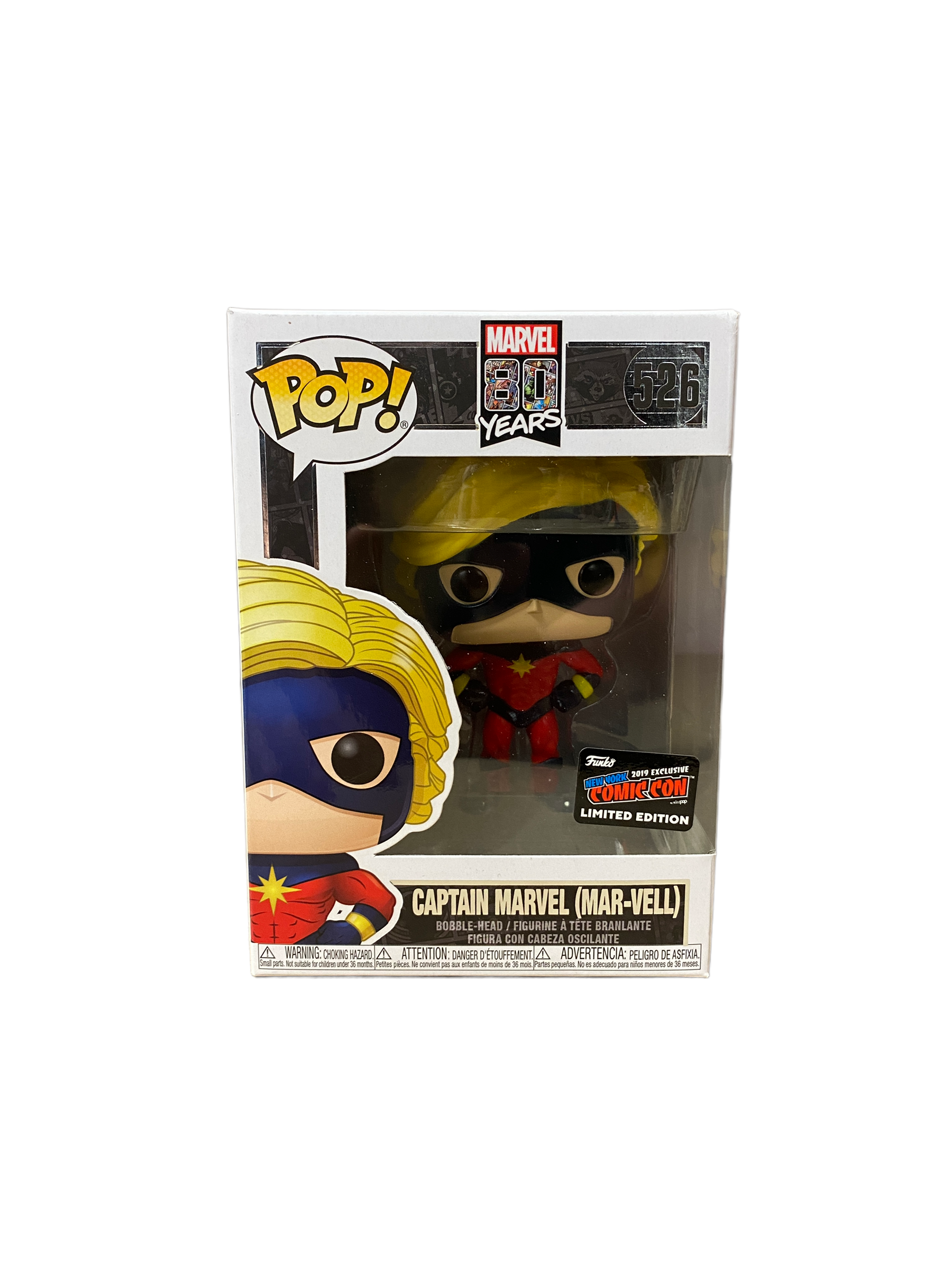 Captain Marvel (Mar-Vell) #526 Funko Pop! - Marvel 80 Years - NYCC 2019 Official Convention Exclusive -