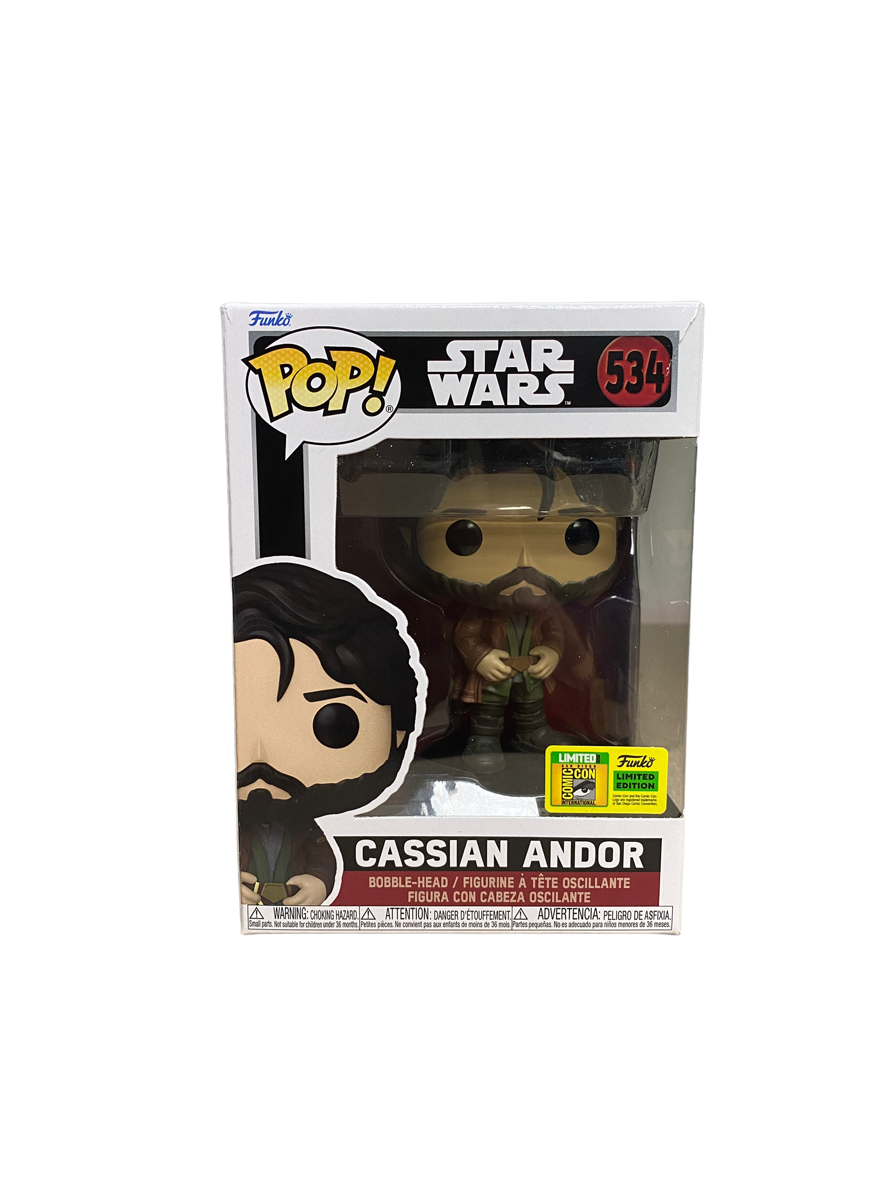 Cassian Andor #534 Funko Pop! - Star Wars Andor - SDCC 2022 Official Convention Exclusive -