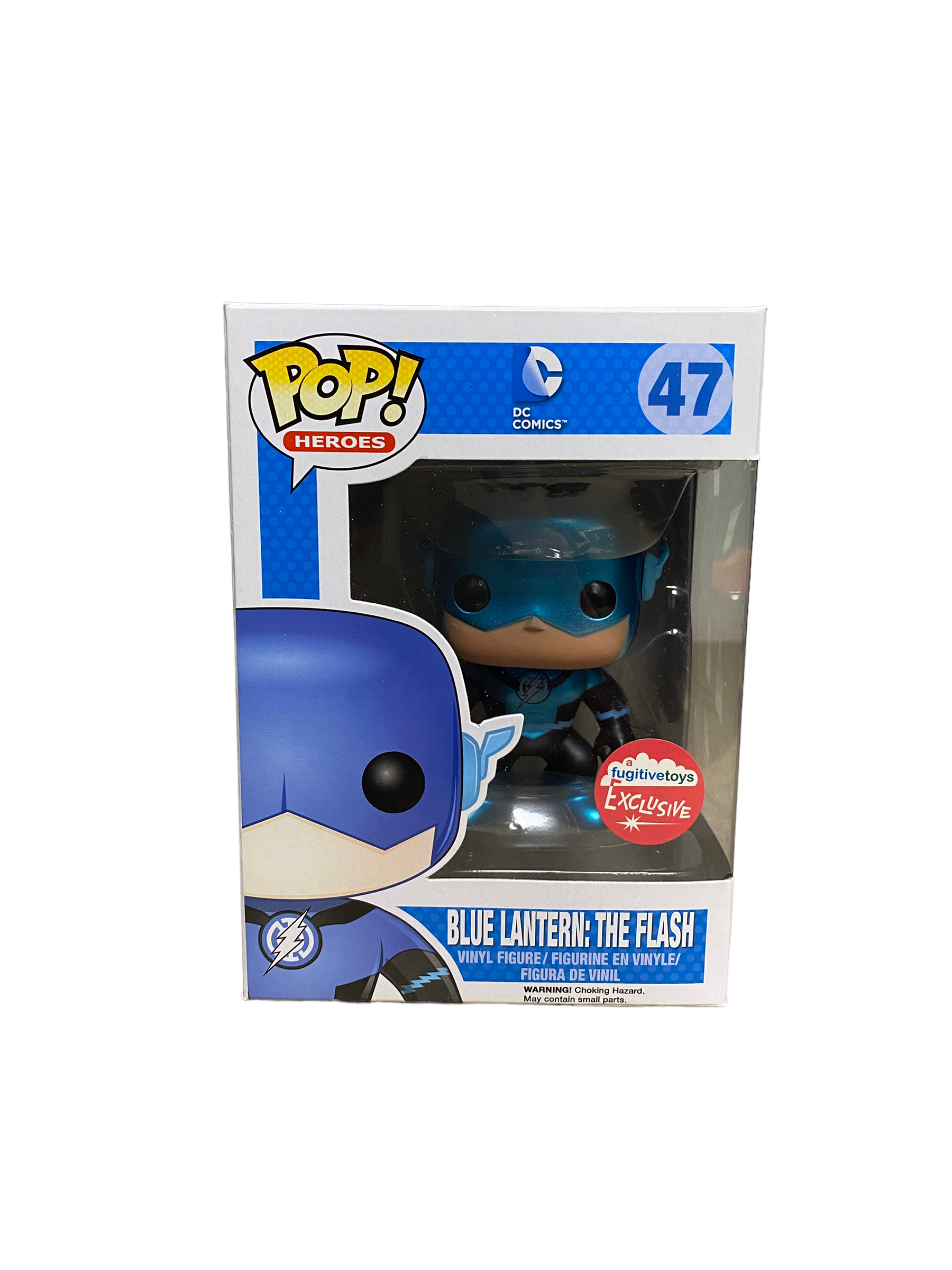 Blue Lantern: The Flash #47 (Metallic) Funko Pop! - DC Comics - Fugitive Toys Exclusive -