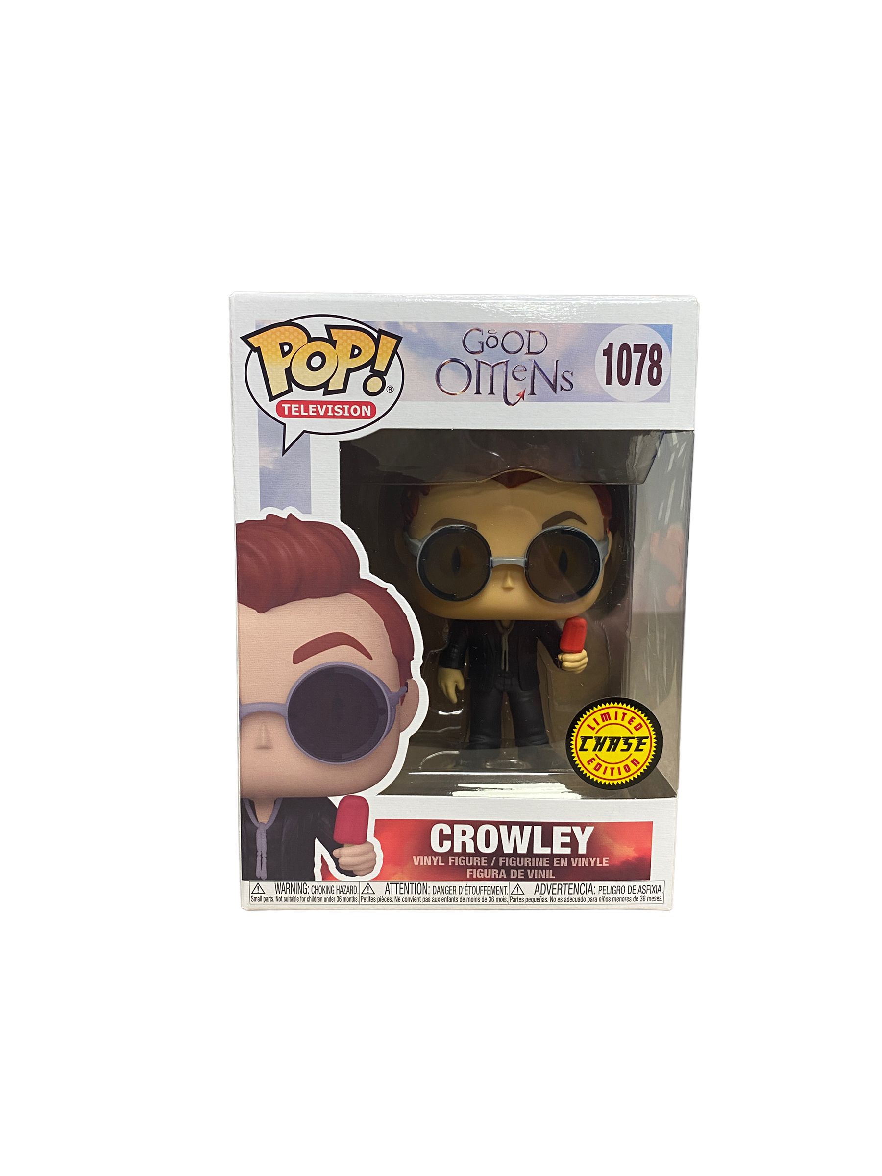 Crowley #1078 (w/ Ice Cream Chase) Funko Pop! - Good Omens -