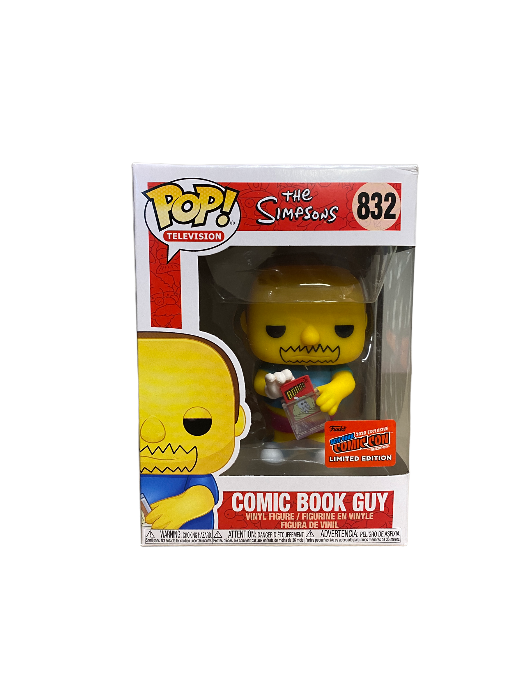 Comic Book Guy #832 Funko Pop! - The Simpsons - NYCC 2020 Official Convention Exclusive -