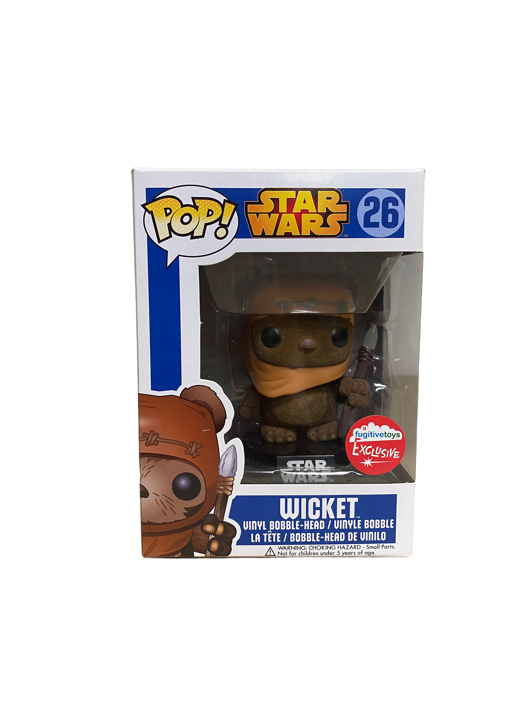 Wicket #26 (Flocked) Funko Pop! - Star Wars - Fugitive Toys Exclusive -