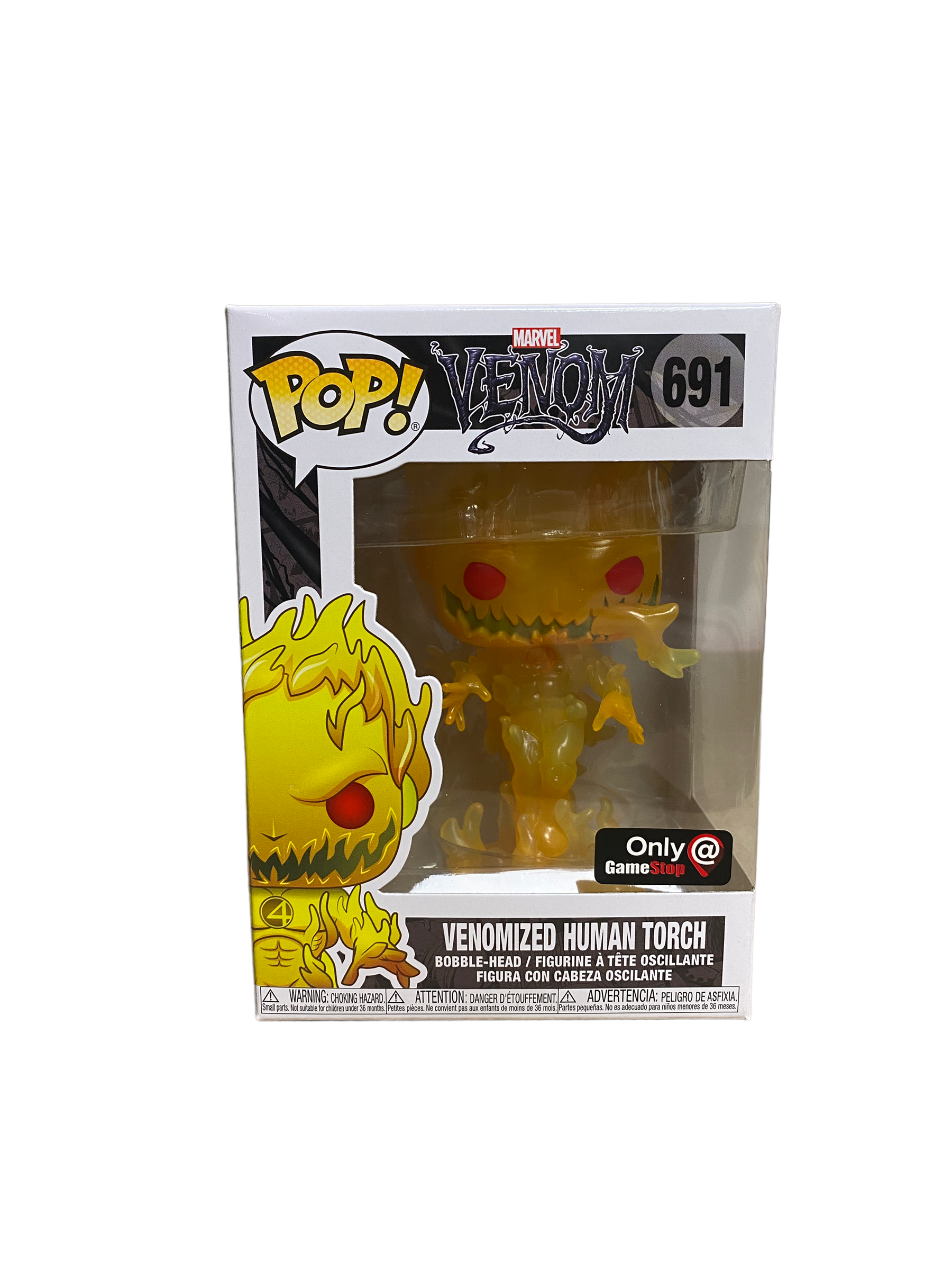 Venomized Human Torch #691 Funko Pop! - Venom - GameStop Exclusive -