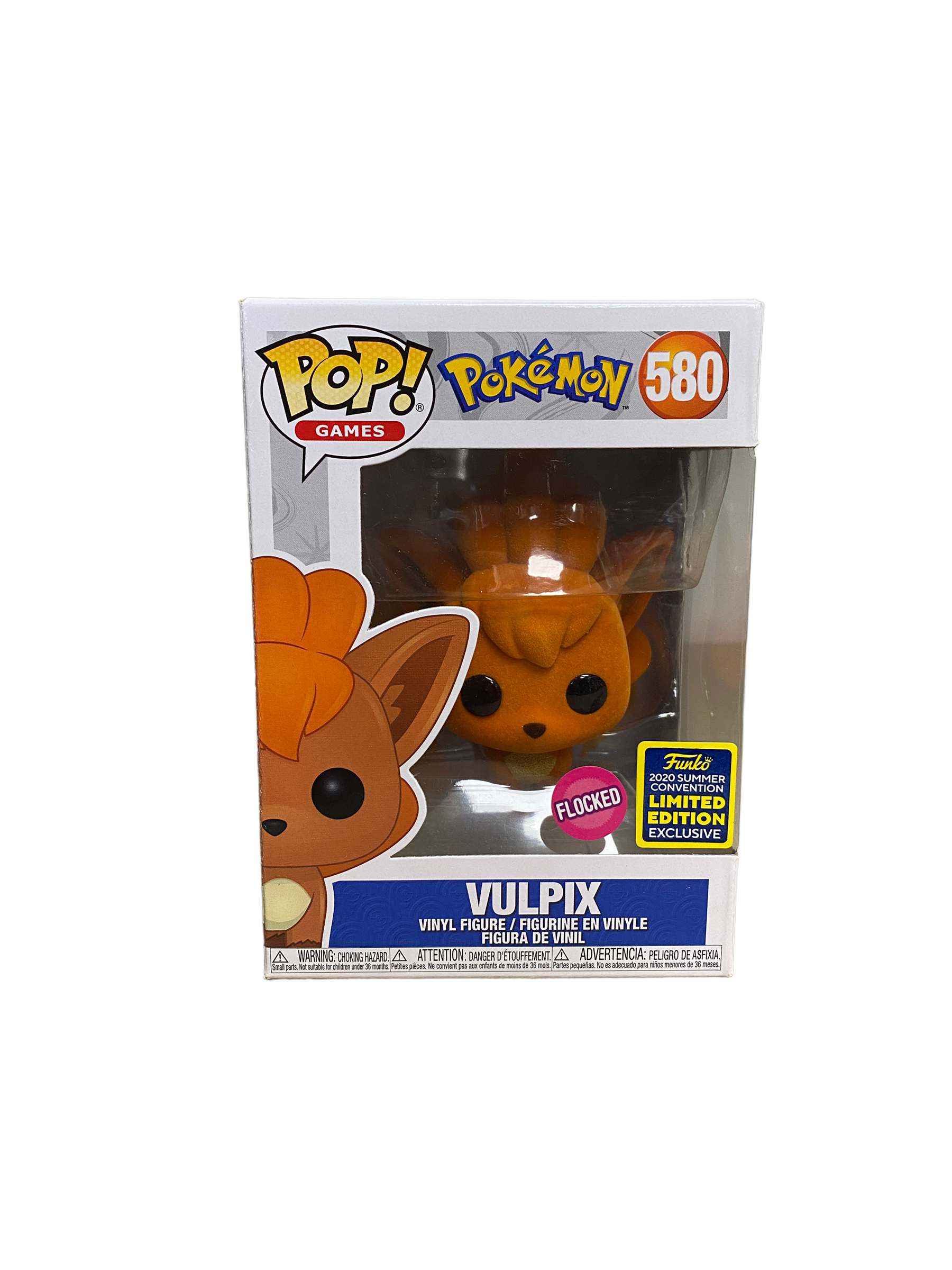 Vulpix #580 (Flocked) Funko Pop! - Pokemon - SDCC 2020 Shared Exclusive -