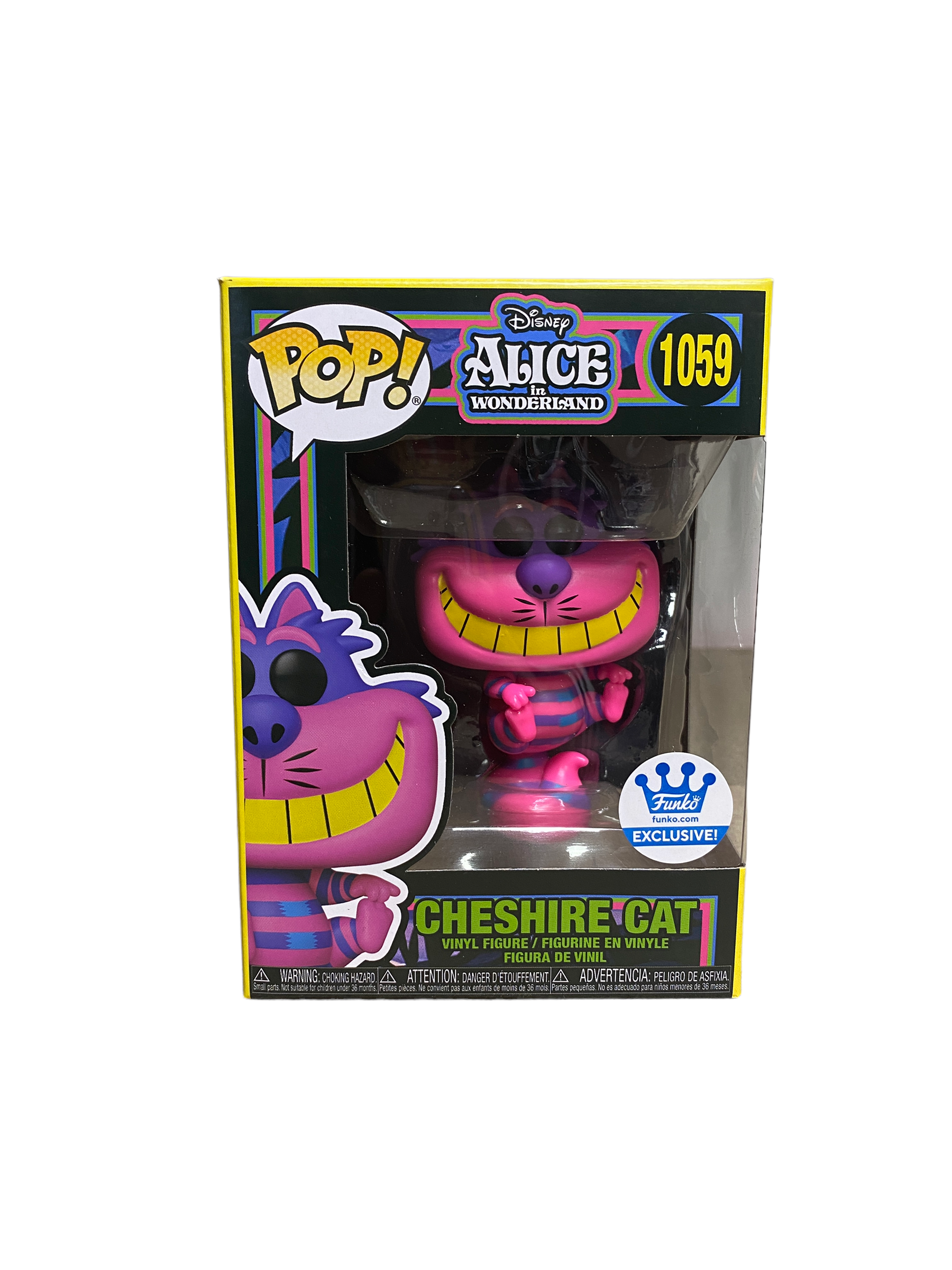 Cheshire Cat #1059 (Blacklight) Funko Pop! - Alice In Wonderland - Funko Shop Exclusive -