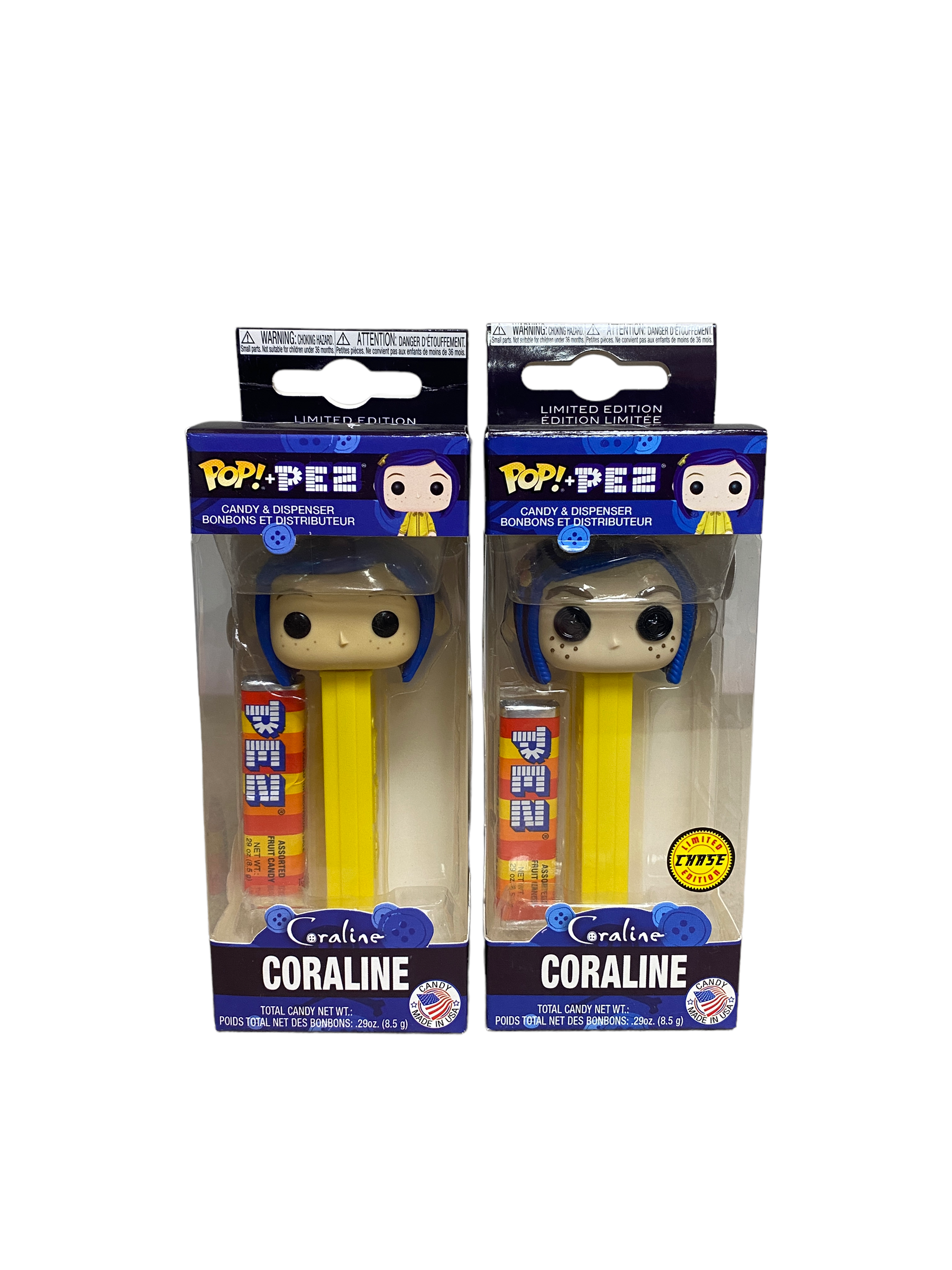 Coraline Common & Button Eyes Chase Funko Pop Pez! -