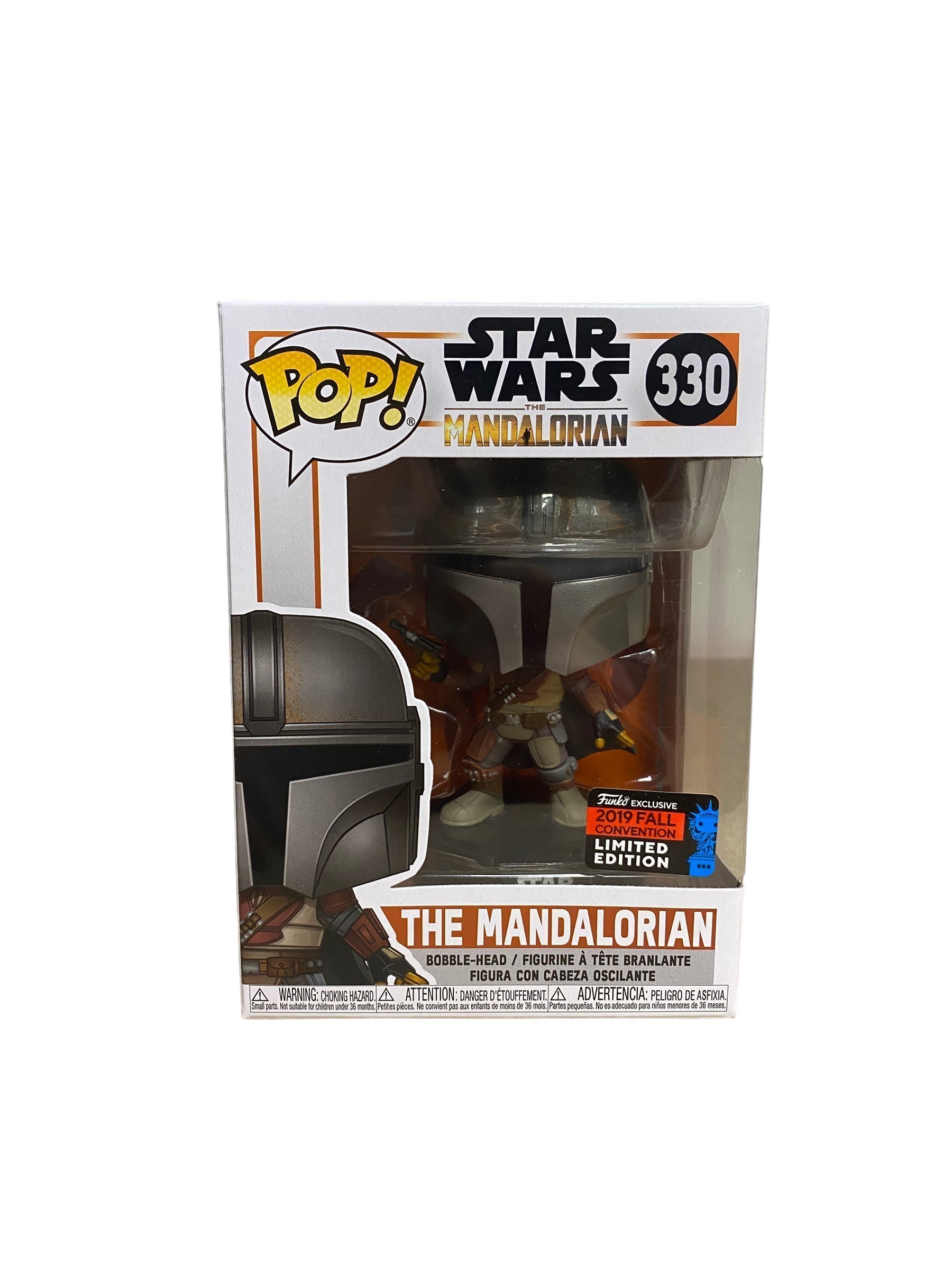 The Mandalorian #330 (w/ Blaster) Funko Pop! - Star Wars The Mandalorian - NYCC 2019 Shared Exclusive -