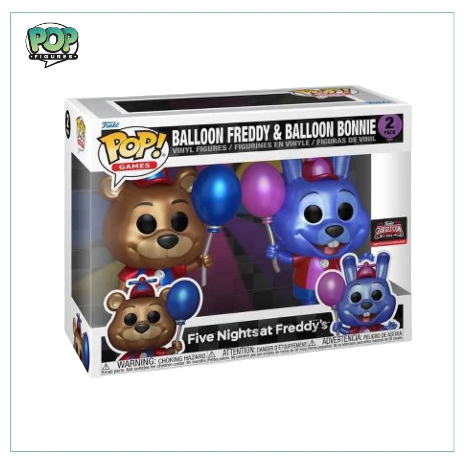 Balloon Freddy & Balloon Bonnie Funko Pop! - 2 Pack - Target Con Exclusive