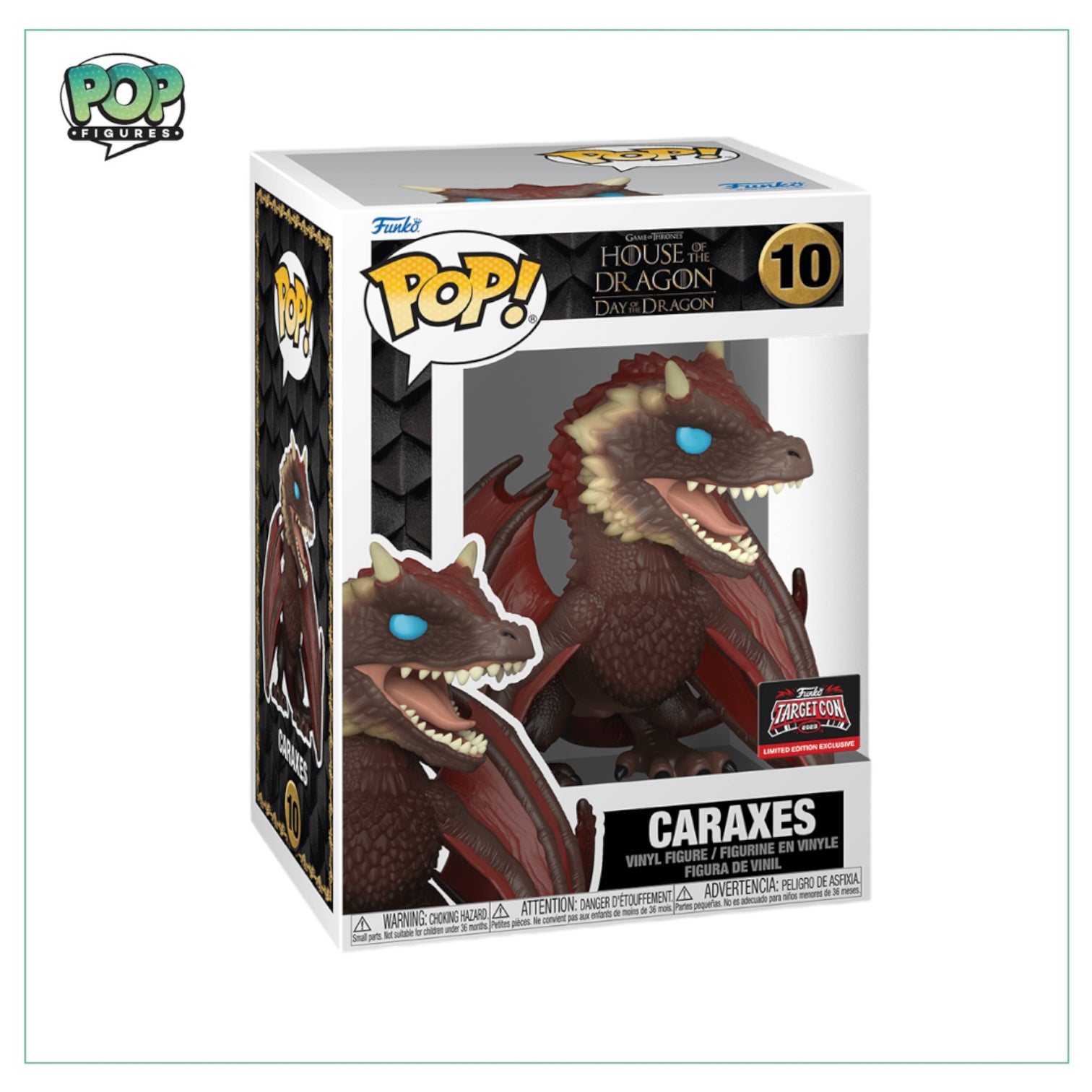 Caraxes #10 Funko Pop! - House of the Dragon - Target Con 2023 Exclusive