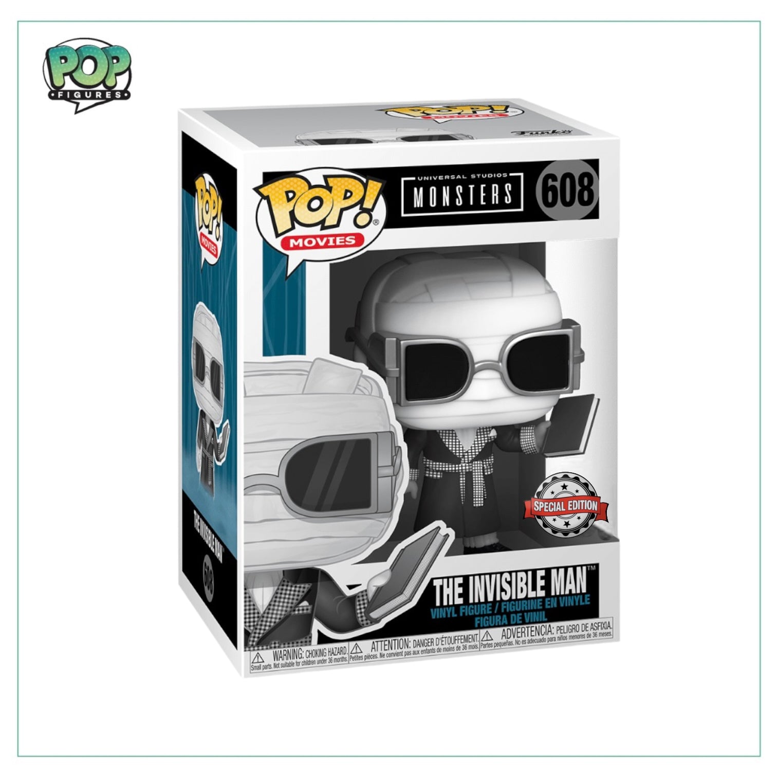 The invisible Man #608 Funko Pop! - Monsters - Special Edition