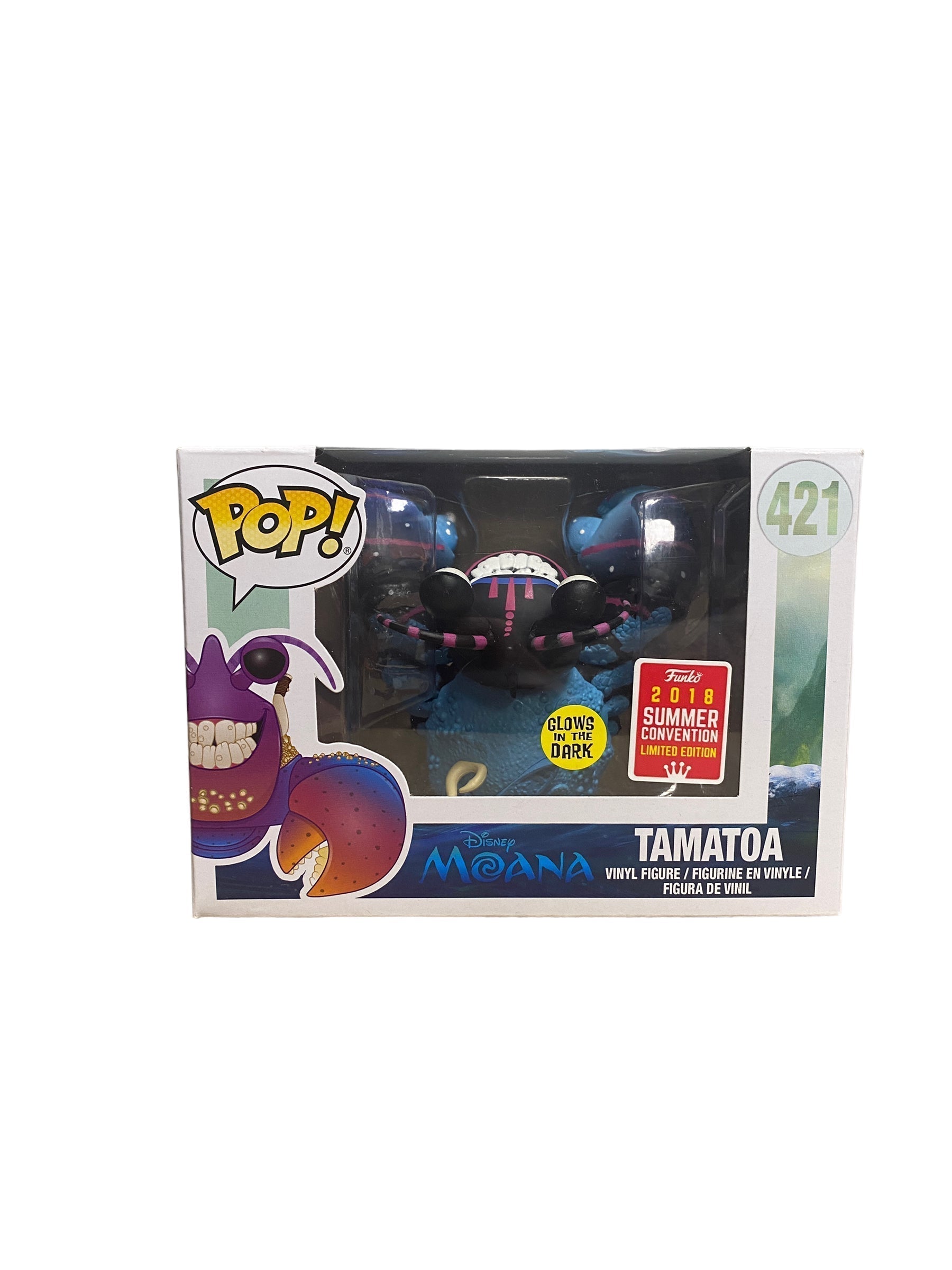 Tamatoa #421 (Neon Glow In The Dark) Funko Pop! - Moana - SDCC 2018 Shared Exclusive -