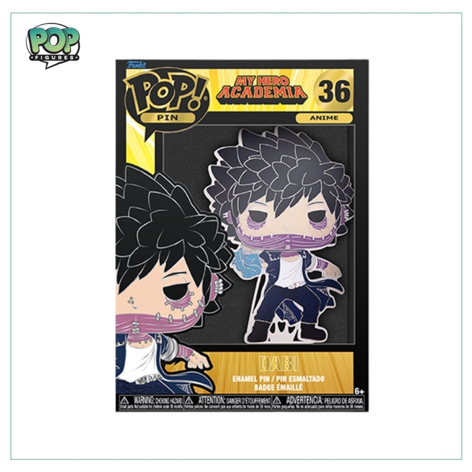 Dabi #36 Enamel Pop Pin - My Hero Academia - Anime