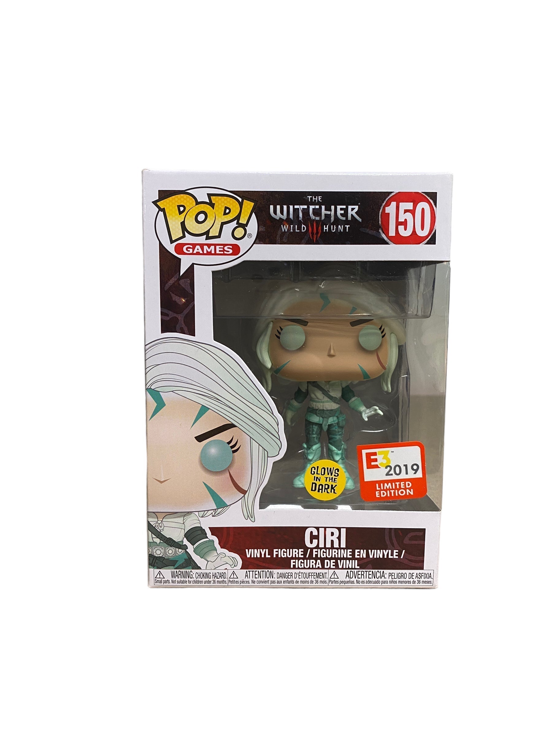 Ciri #150 (Glows In The Dark) Funko Pop! - The Witcher 3 Wild Hunt -