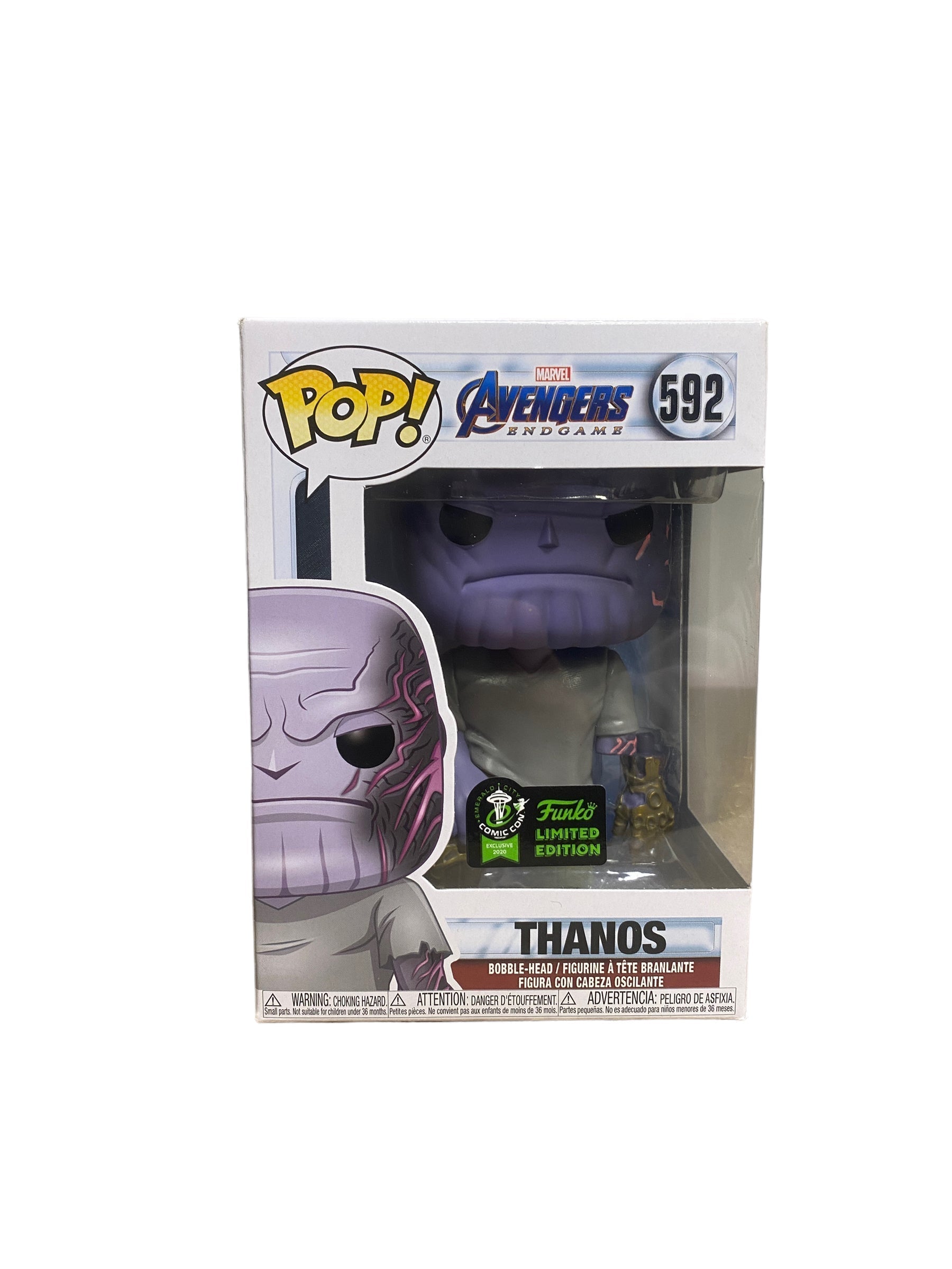 Thanos #592 (w/ Detachable Arm) Funko Pop! - Avengers Endgame - ECCC 2019 Official Convention Exclusive -