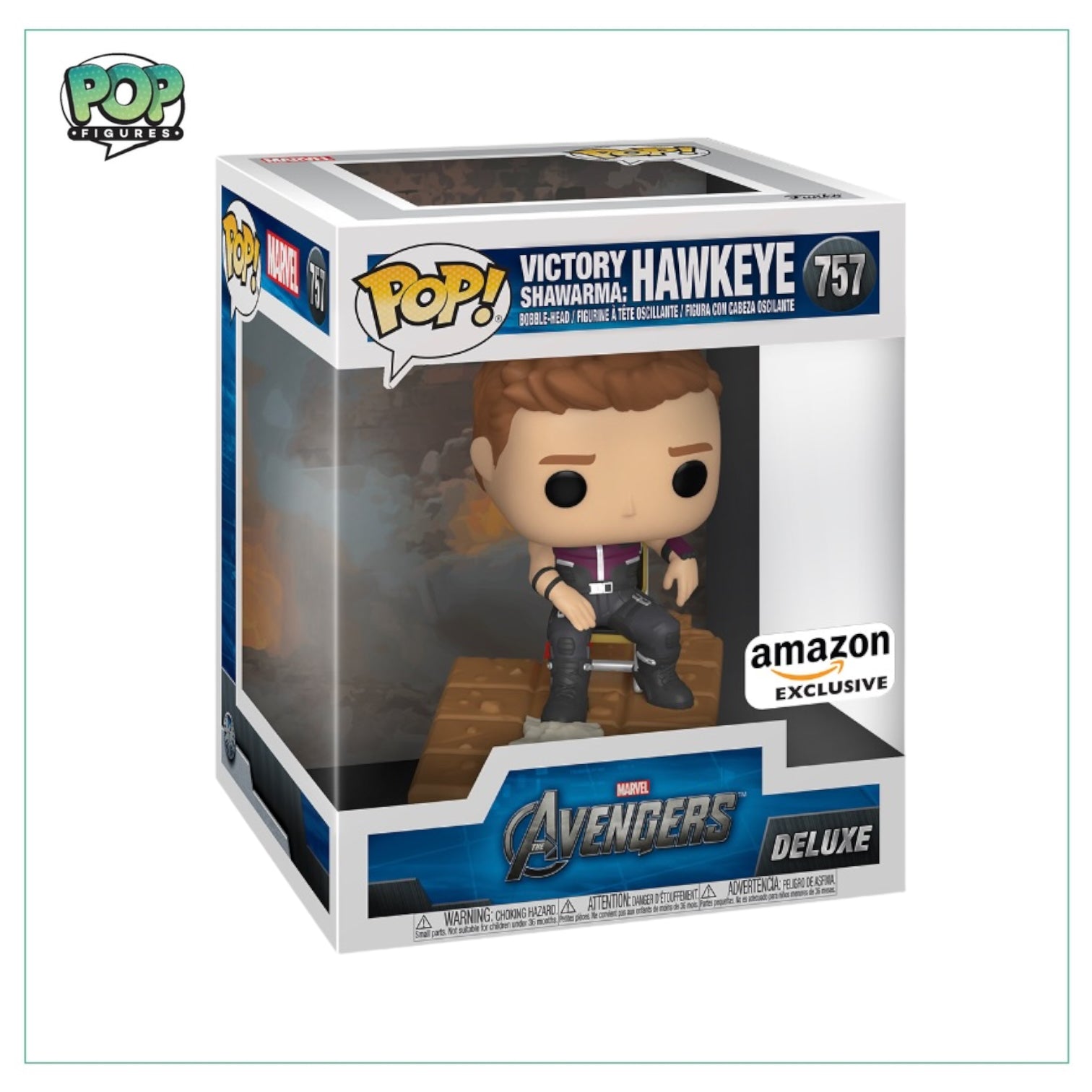 Victory Shawarma: Hawkeye #757 Deluxe Funko Pop! - Marvel Avengers - Amazon Exclusive