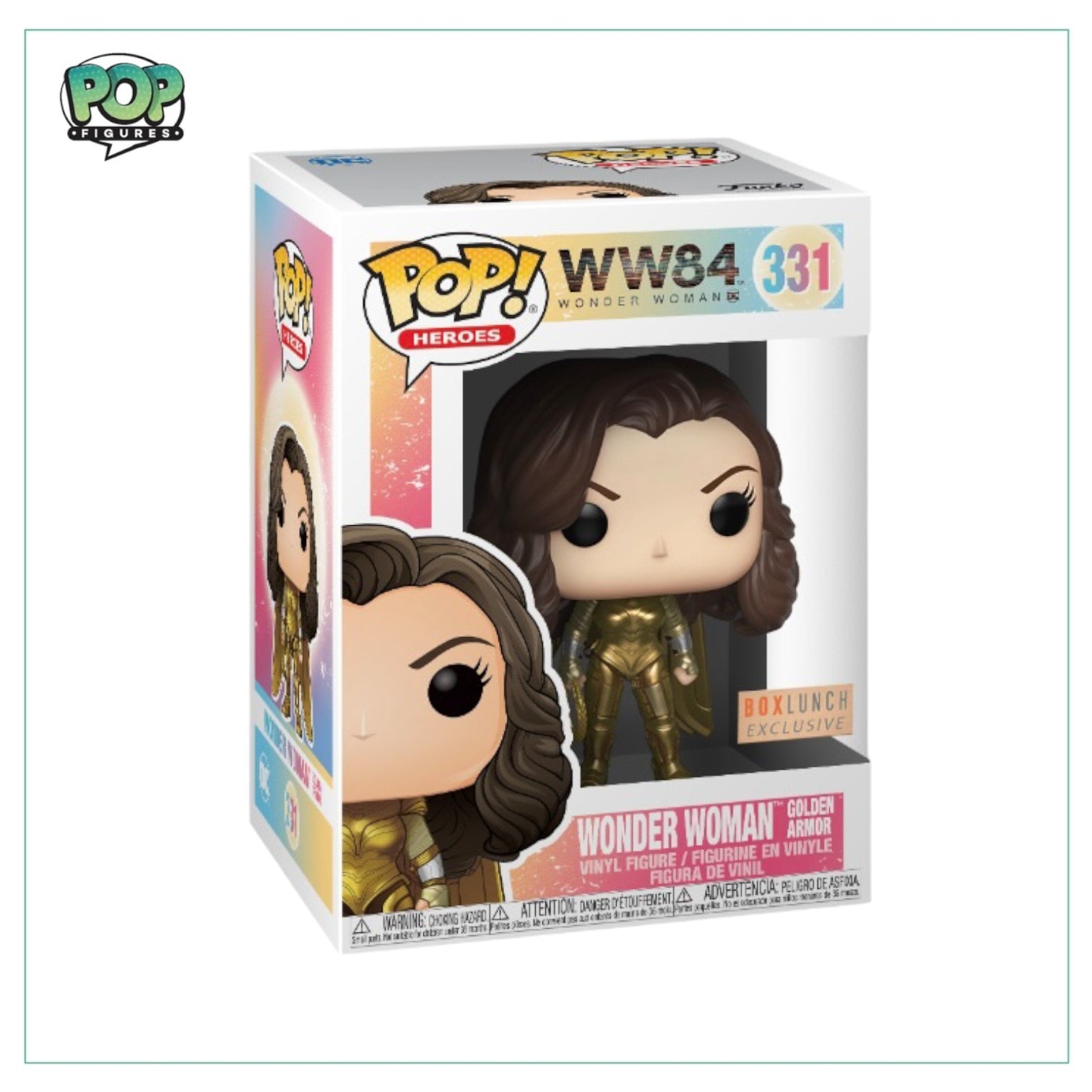 Wonder Woman Golden Armor #331 Funko Pop! - Wonder Woman - Box Lunch Exclusive