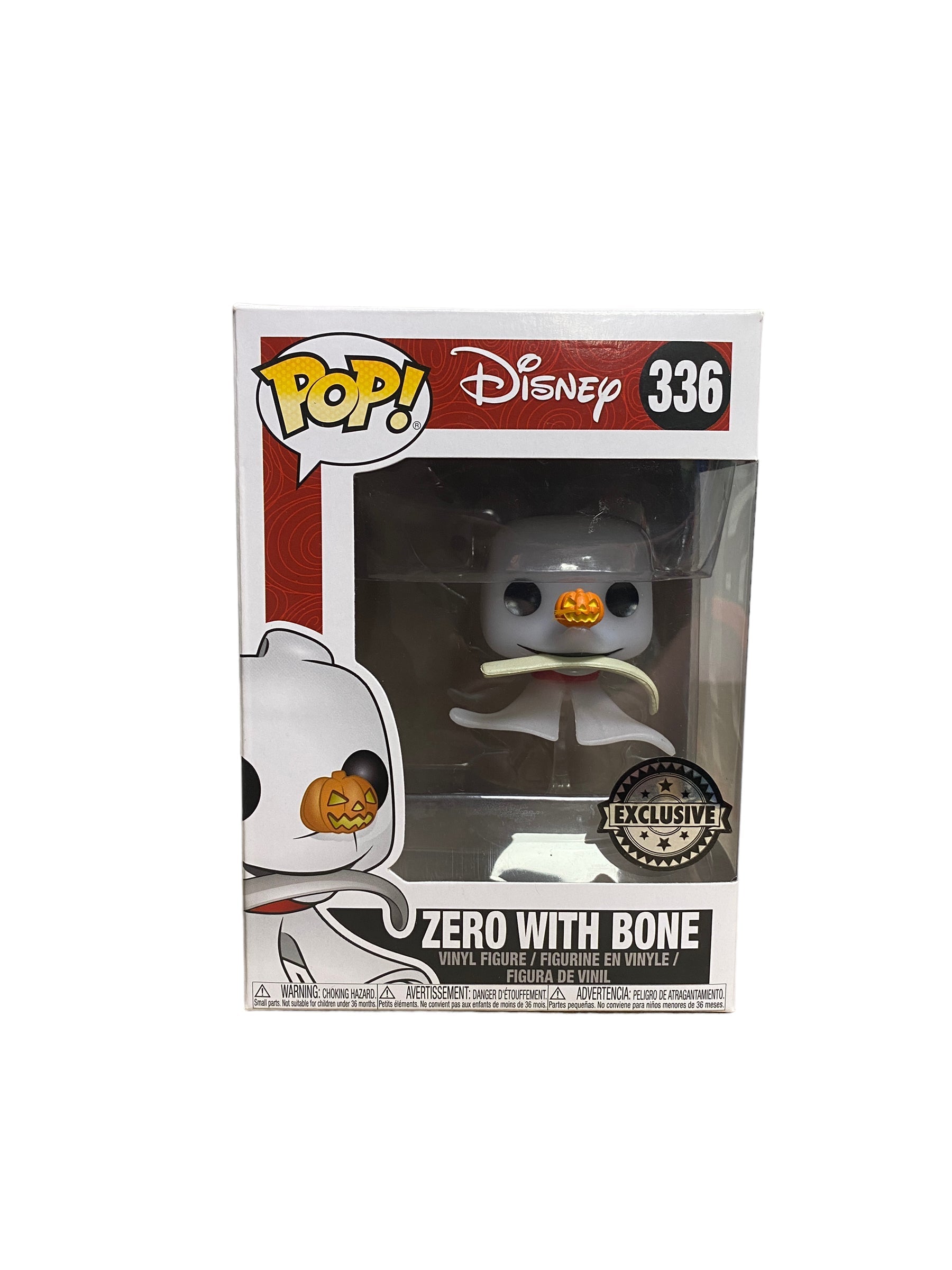 Zero With Bone #336 Funko Pop! - The Nightmare Before Christmas - Exclusive -