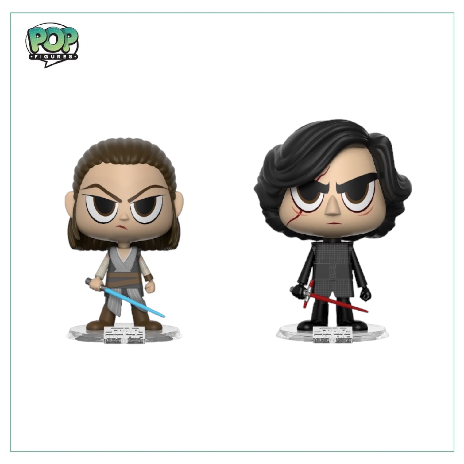 Rey and Kylo Ren 2 Pack Funko Vnyl. - Star Wars