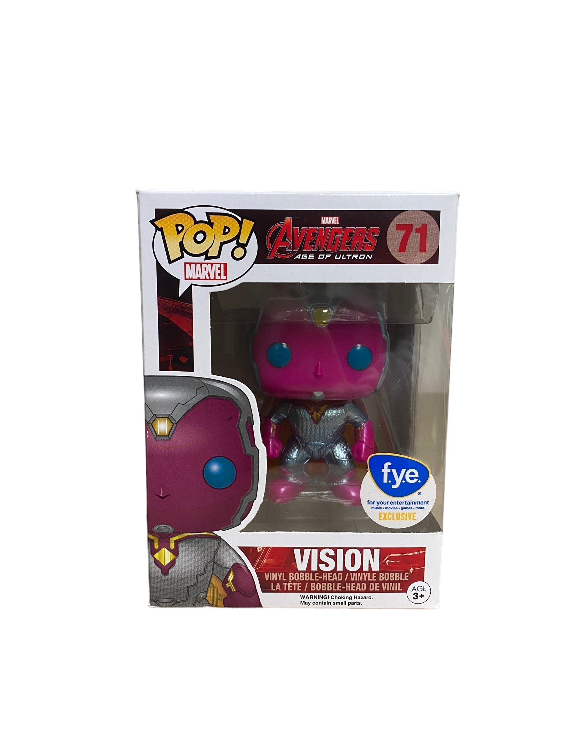 Vision #71 (Metallic) Funko Pop! - Avengers Age Of Ultron - FYE Exclusive -