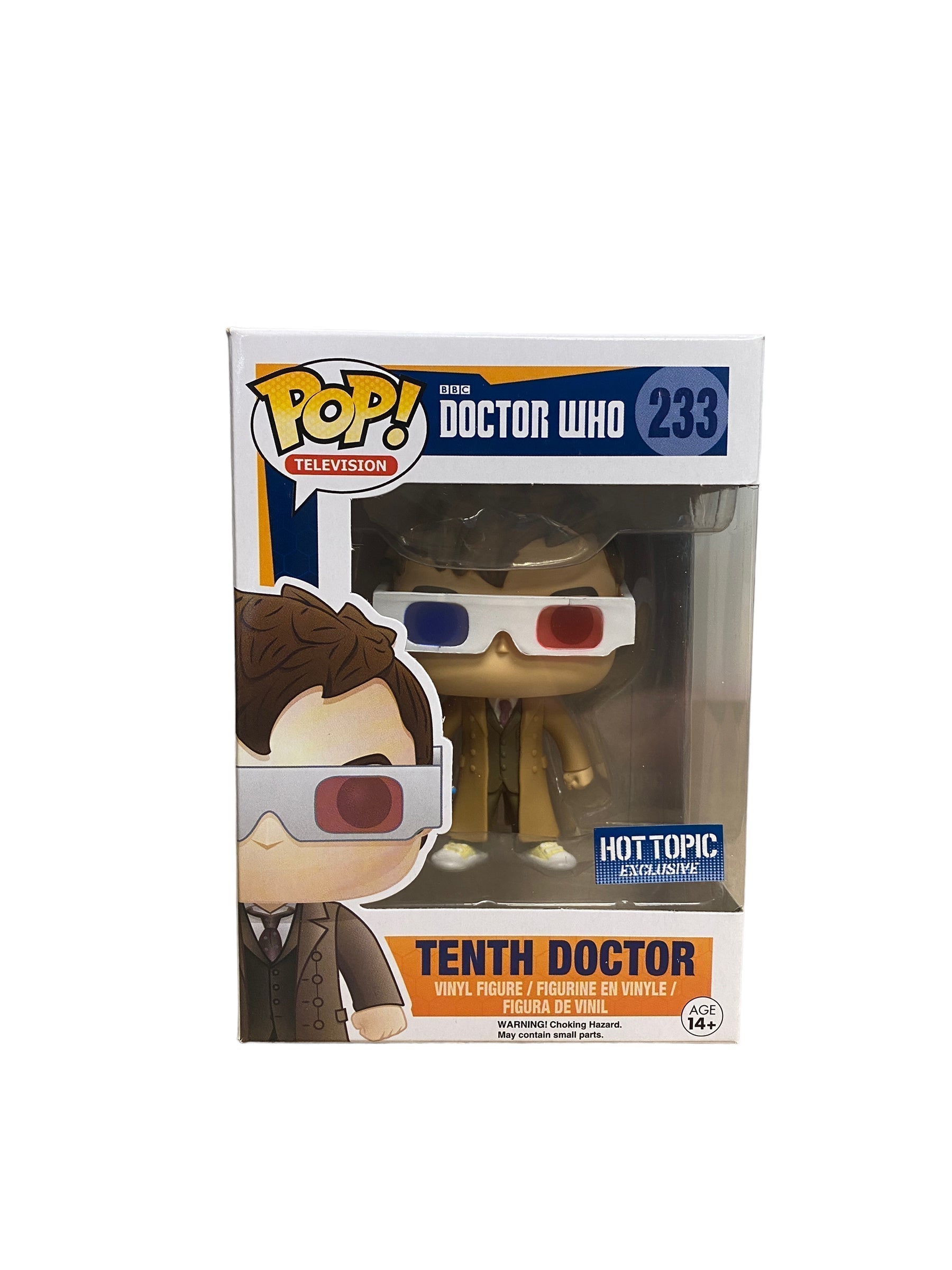 Tenth Doctor #233 (3D Glasses) Funko Pop! - Doctor Who - Hot Topic Exclusive -