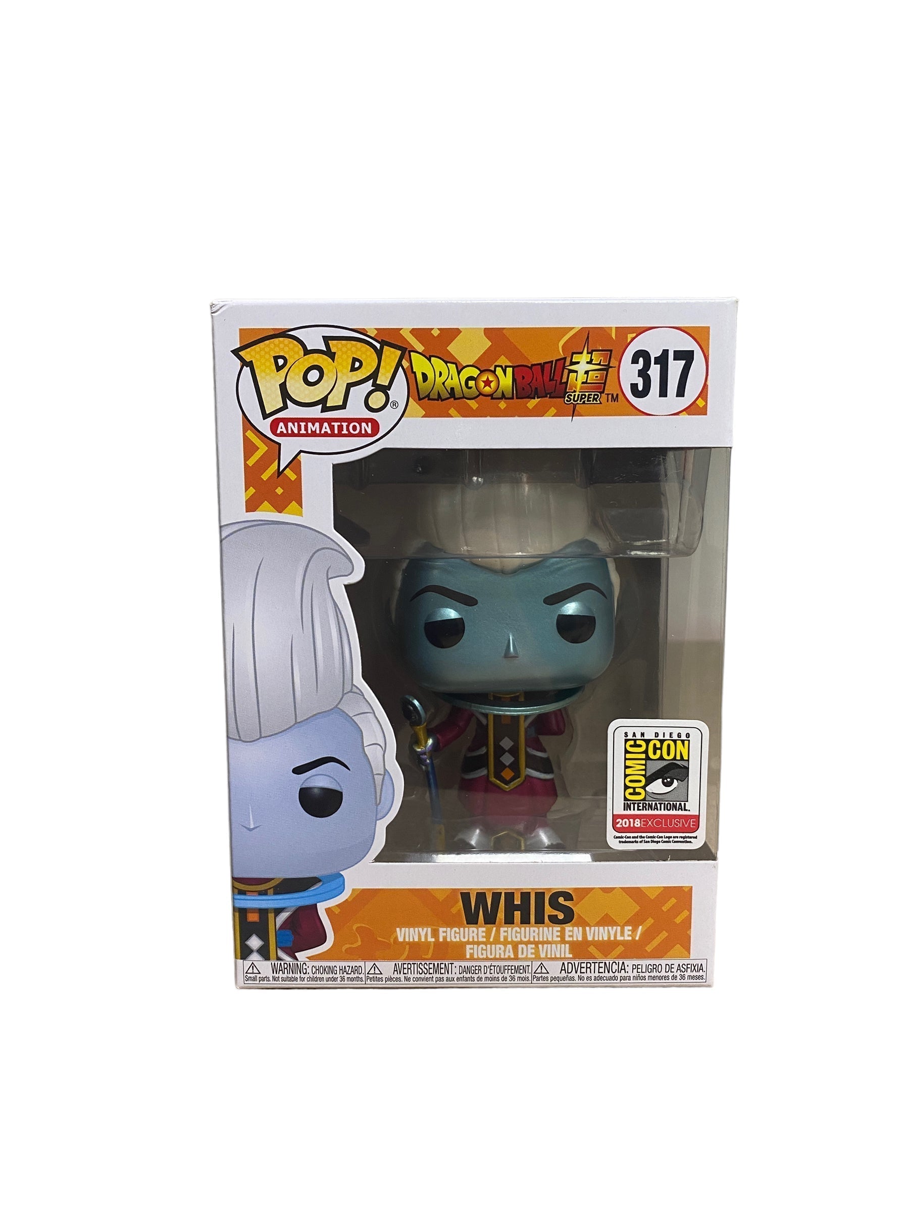 Whis #317 (Metallic) Funko Pop! - Dragon Ball Super - SDCC 2018 Official Convention Exclusive -