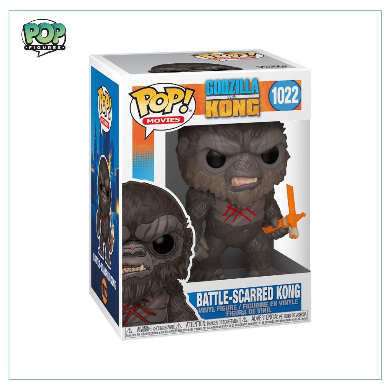 Battle-scarred Kong #1022 Funko Pop! -  Godzilla vs Kong