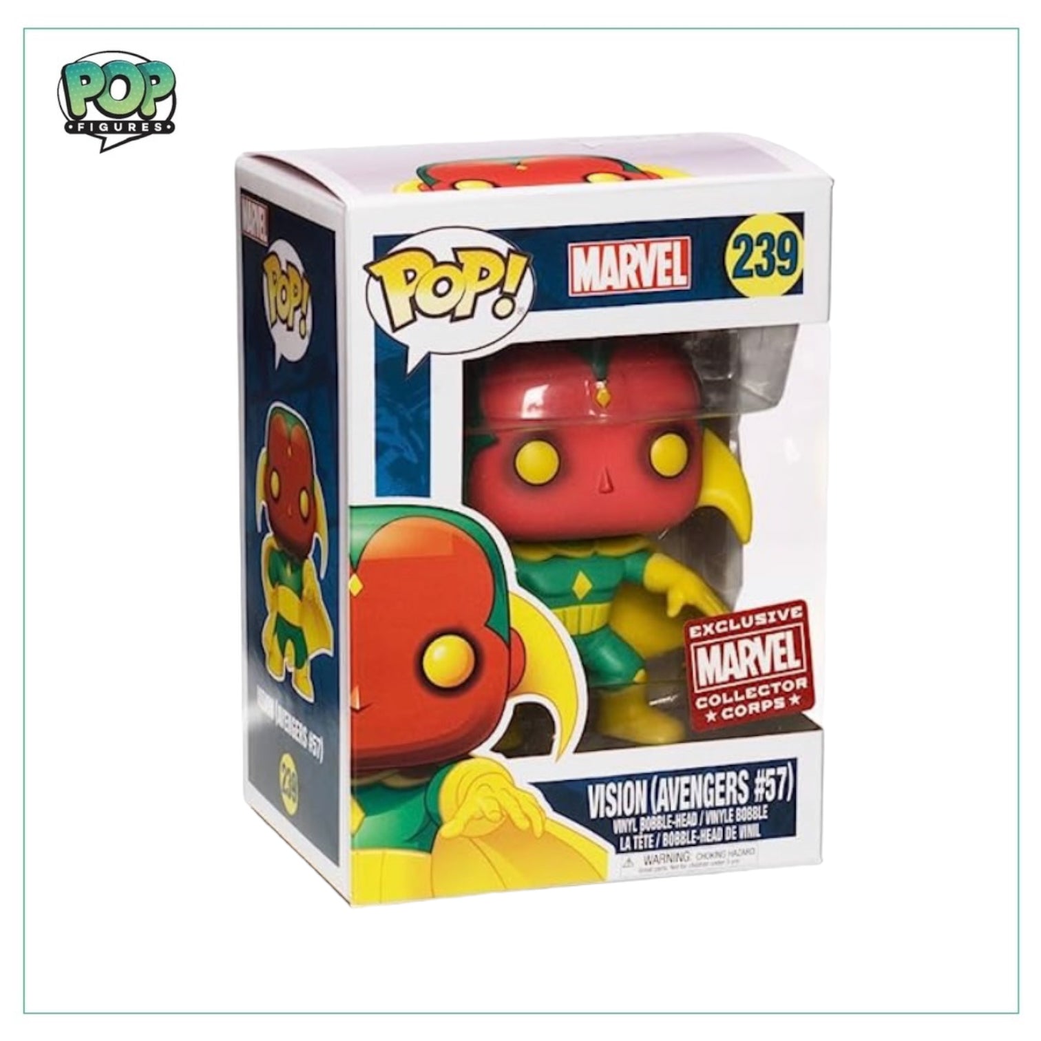 Vision (Avengers #57) #239 Funko Pop! - Marvel - Marvel Collector Corps Exclusive