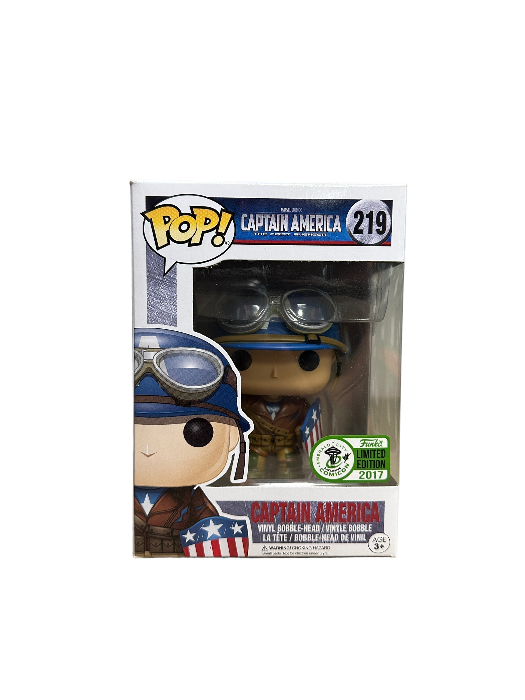 Captain America #219 Funko Pop! - Captain America The First Avenger - ECCC 2017 Official Convention Exclusive -