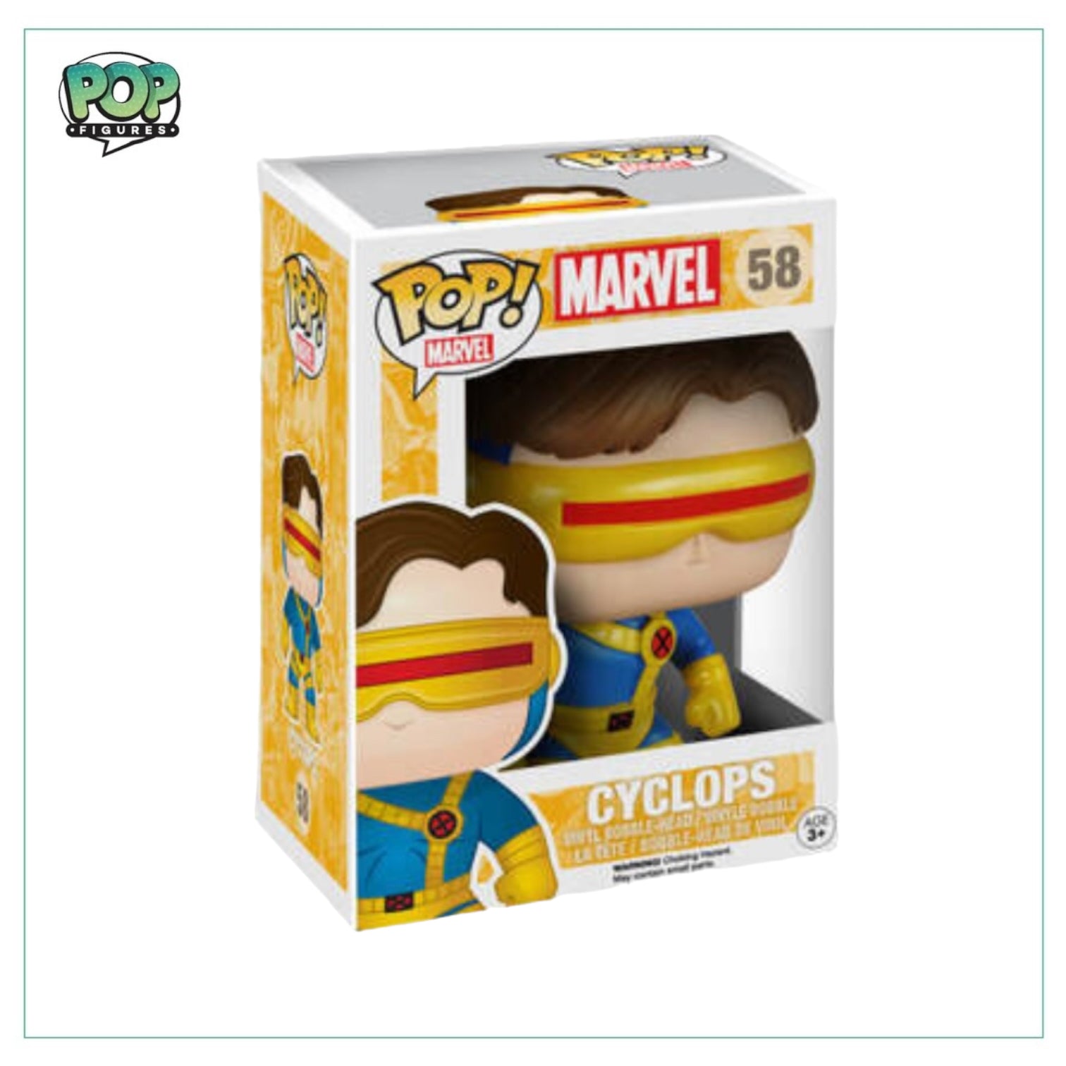 Cyclops (Bobble-Head)#58 Funko Pop! - Marvel - 2015 Pop!