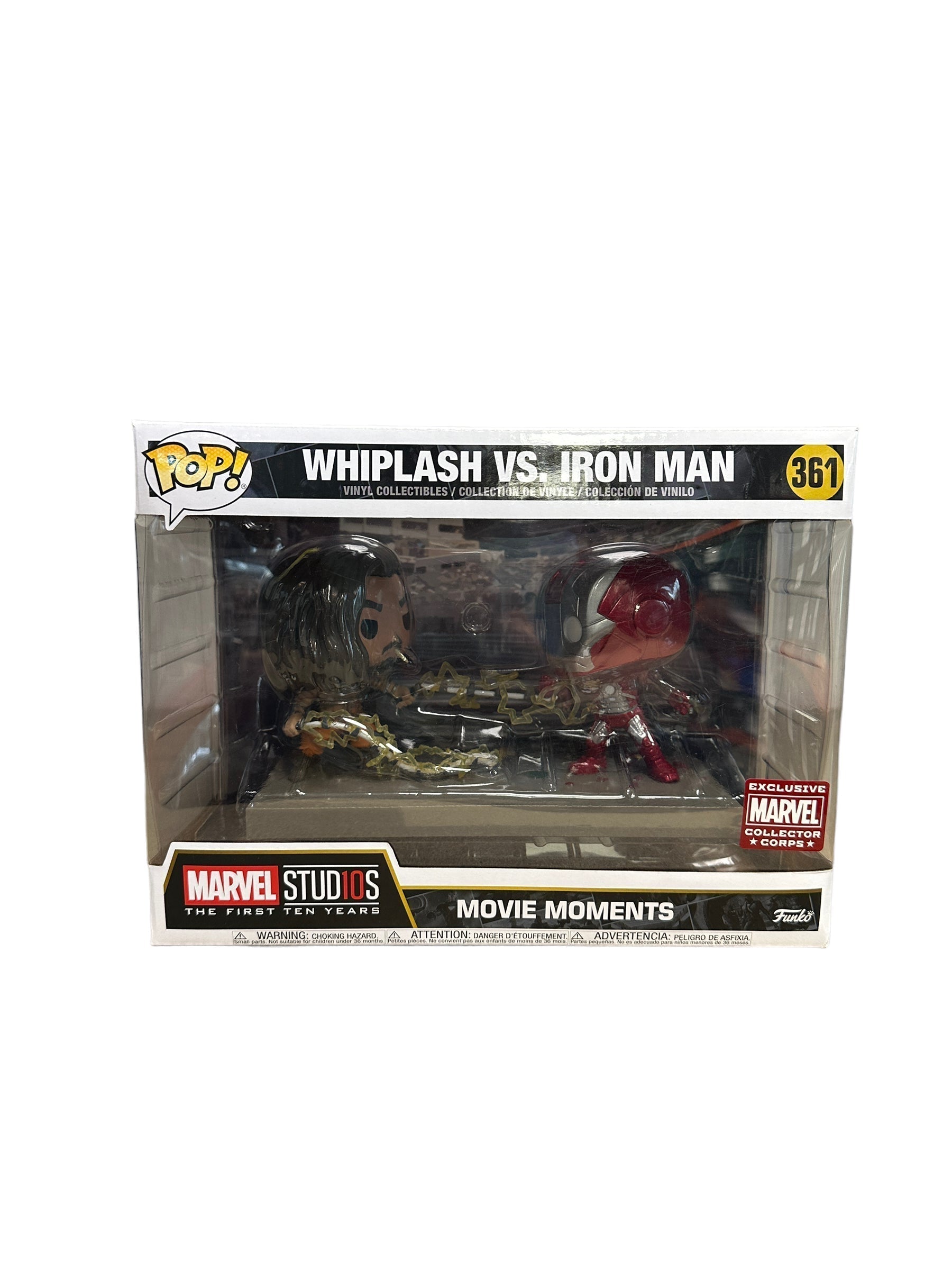 Whiplash Vs. Iron Man #361 Funko Pop Movie Moments! - Marvel Studios First Ten Years - Marvel Collector Corps Exclusive -