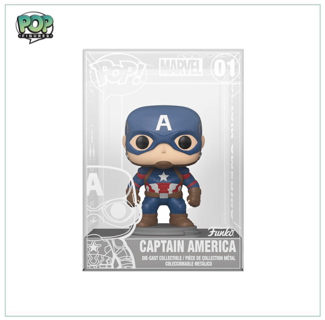 Captain America #01 (Die Cast) Funko Pop! - Captain America Civil War - Virtual Funkon 2021 Shared Exclusive - Sealed