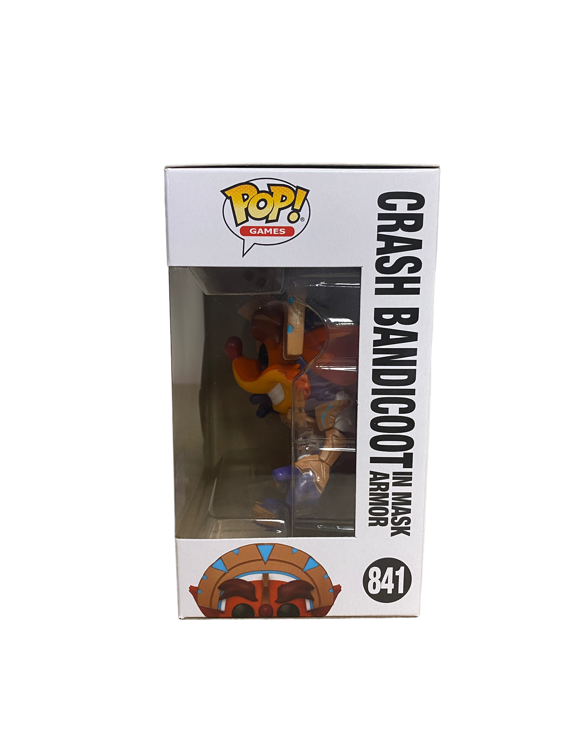 Crash Bandicoot In Mask Armor #841 Funko Pop! - Crash Bandicoot 4 - Virtual Funkon 2021 Official Convention Exclusive -