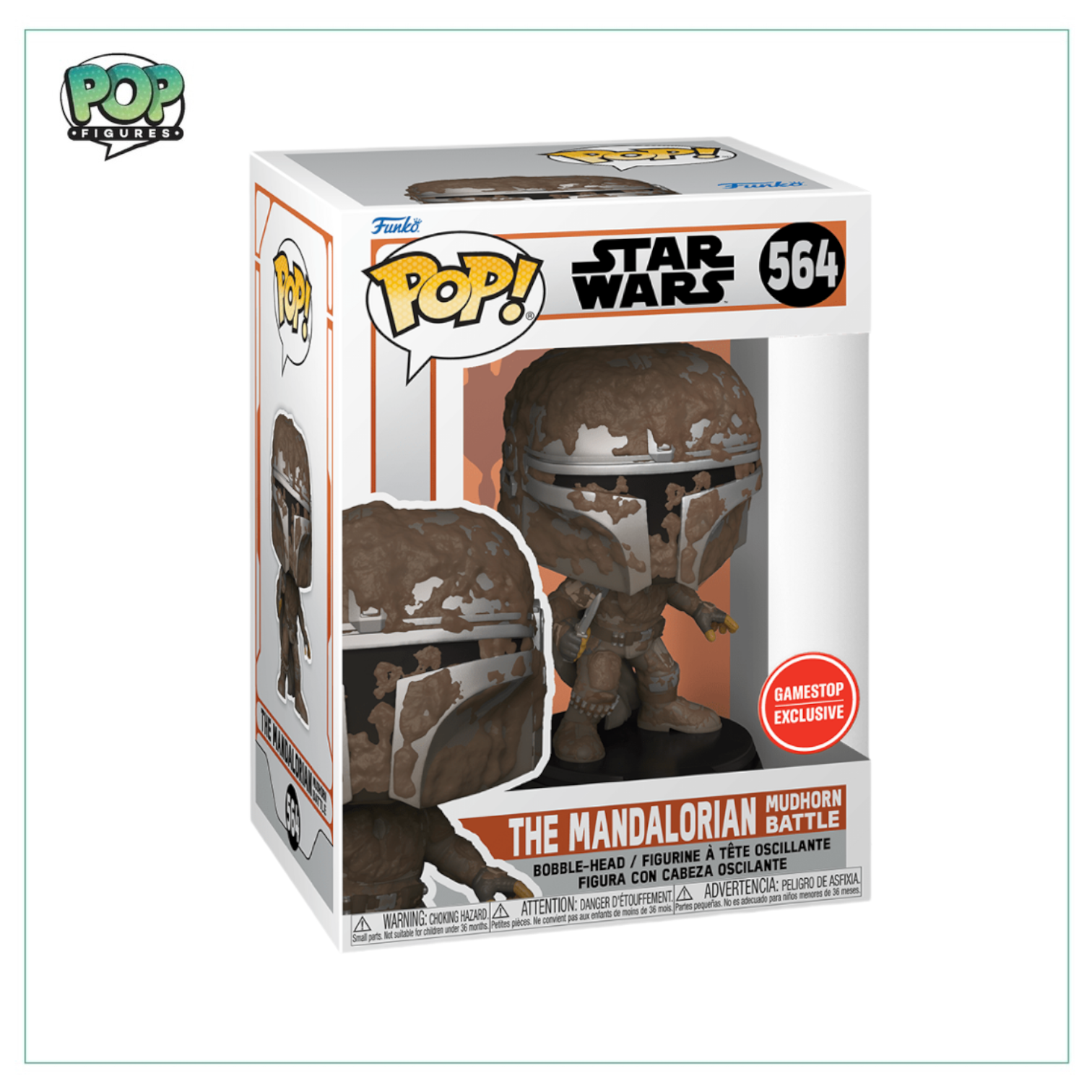 The Mandalorian Mudhorn Battle #564 Funko Pop! - Star Wars The Mandalorian - GameStop Exclusive