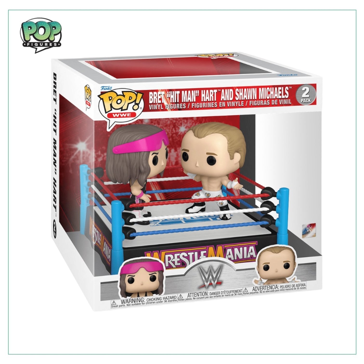 Bret "Hit Man" Hart and Shawn Michaels Funko Pop! - 2Pack - WWE