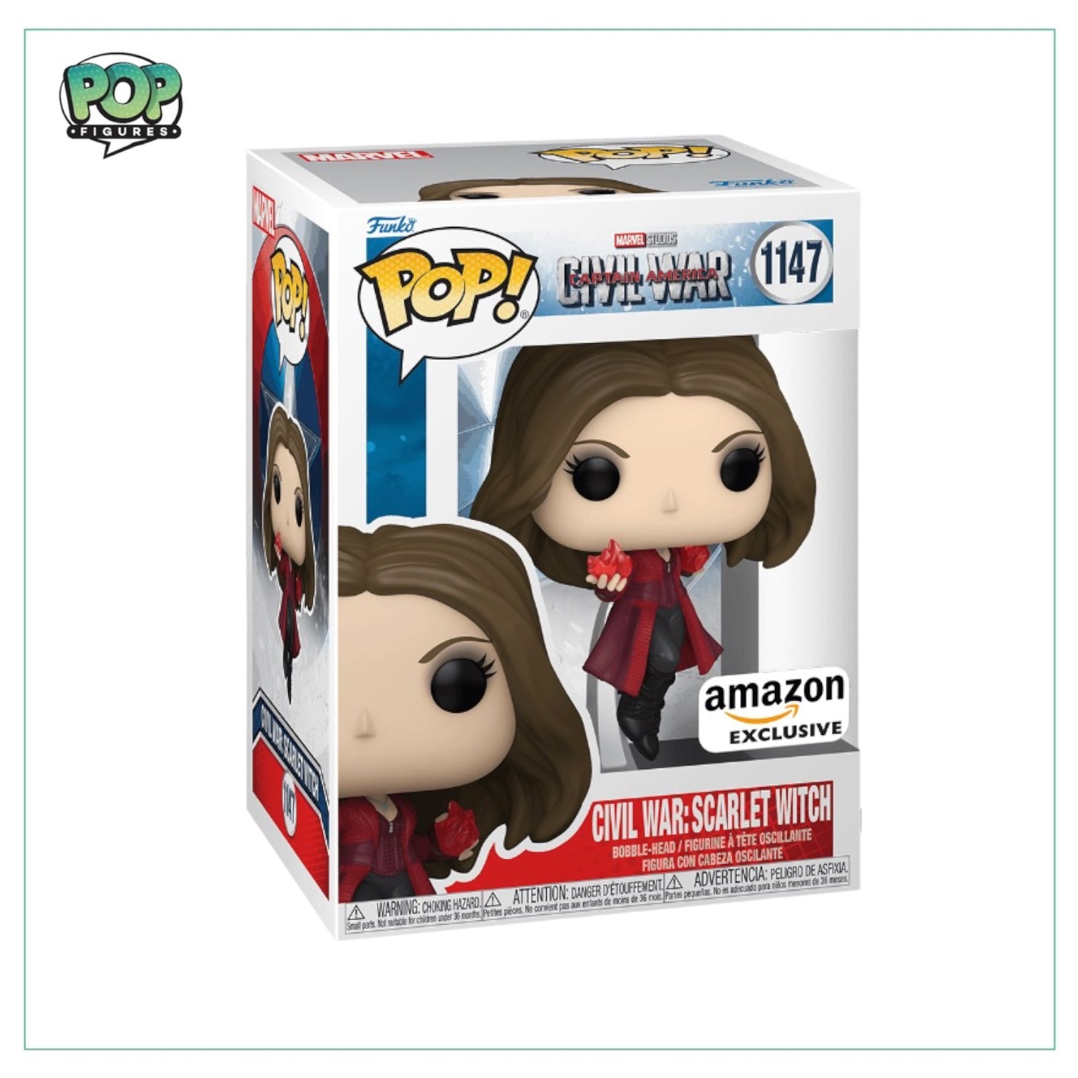 Civil War : Scarlet Witch #1147 Funko Pop! - Captain America Civil War - Amazon Exclusive